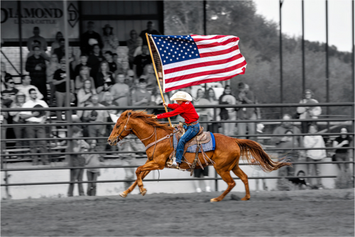 Main image American Flag Rodeo Rider
