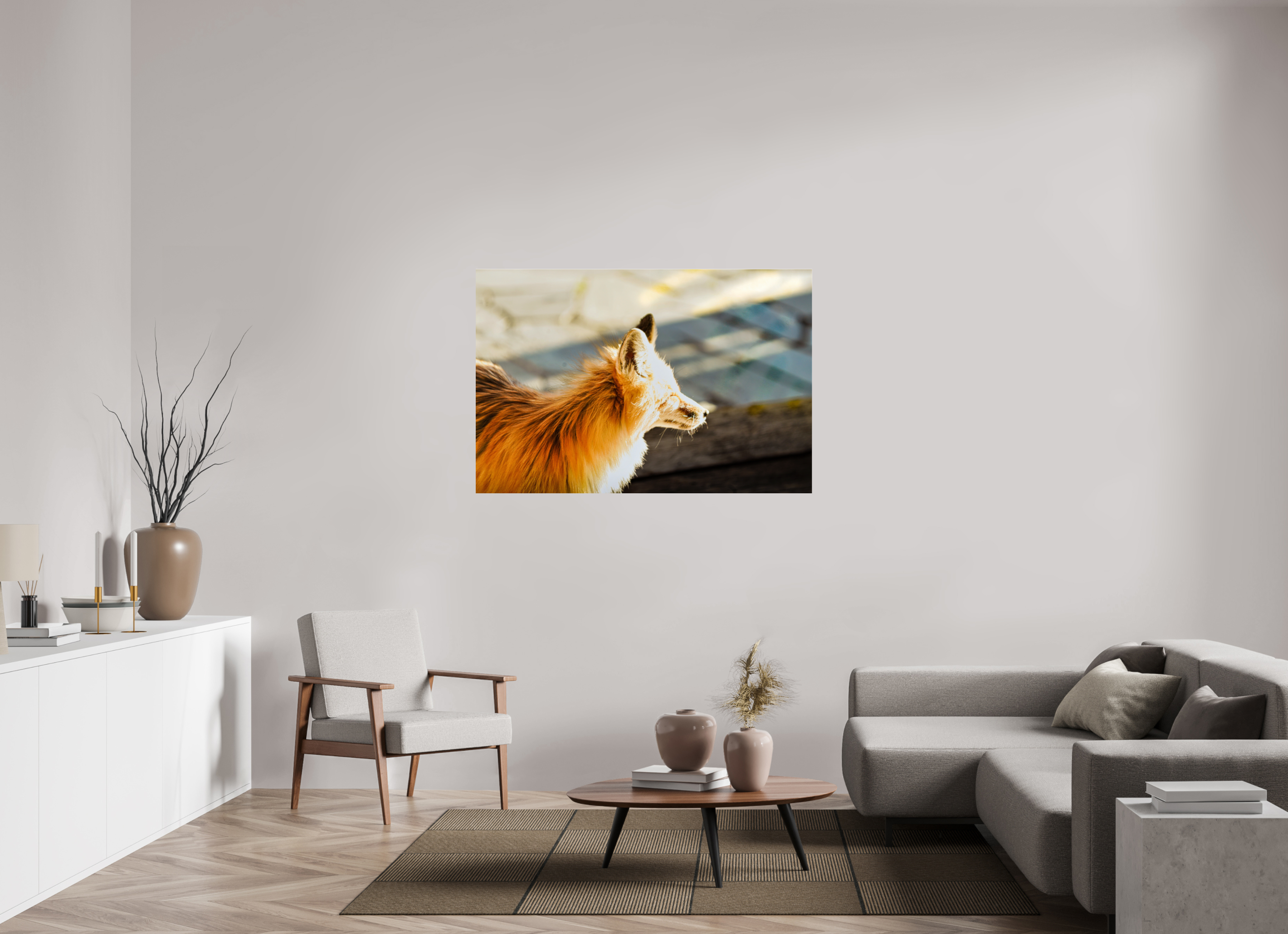 54 x 36″, ACRYLIC Fox