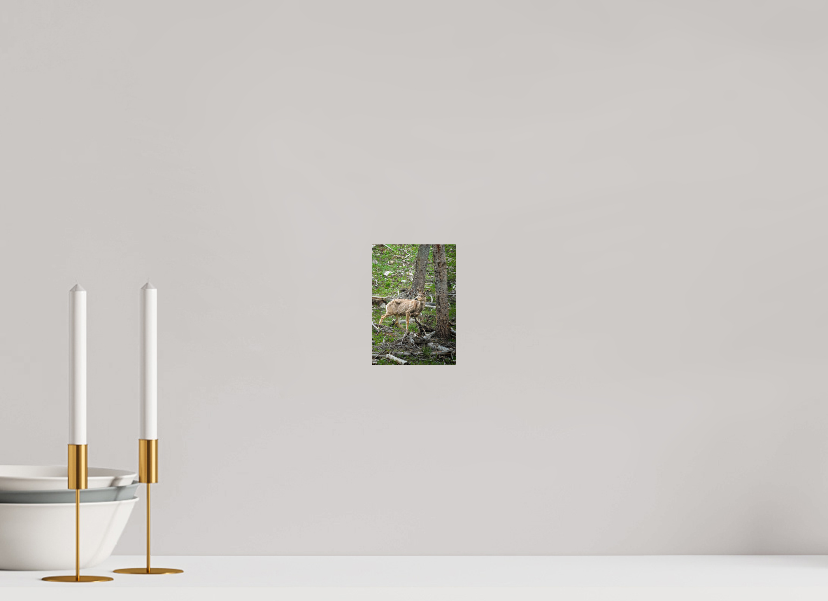 4 x 5.8″, METAL Deer