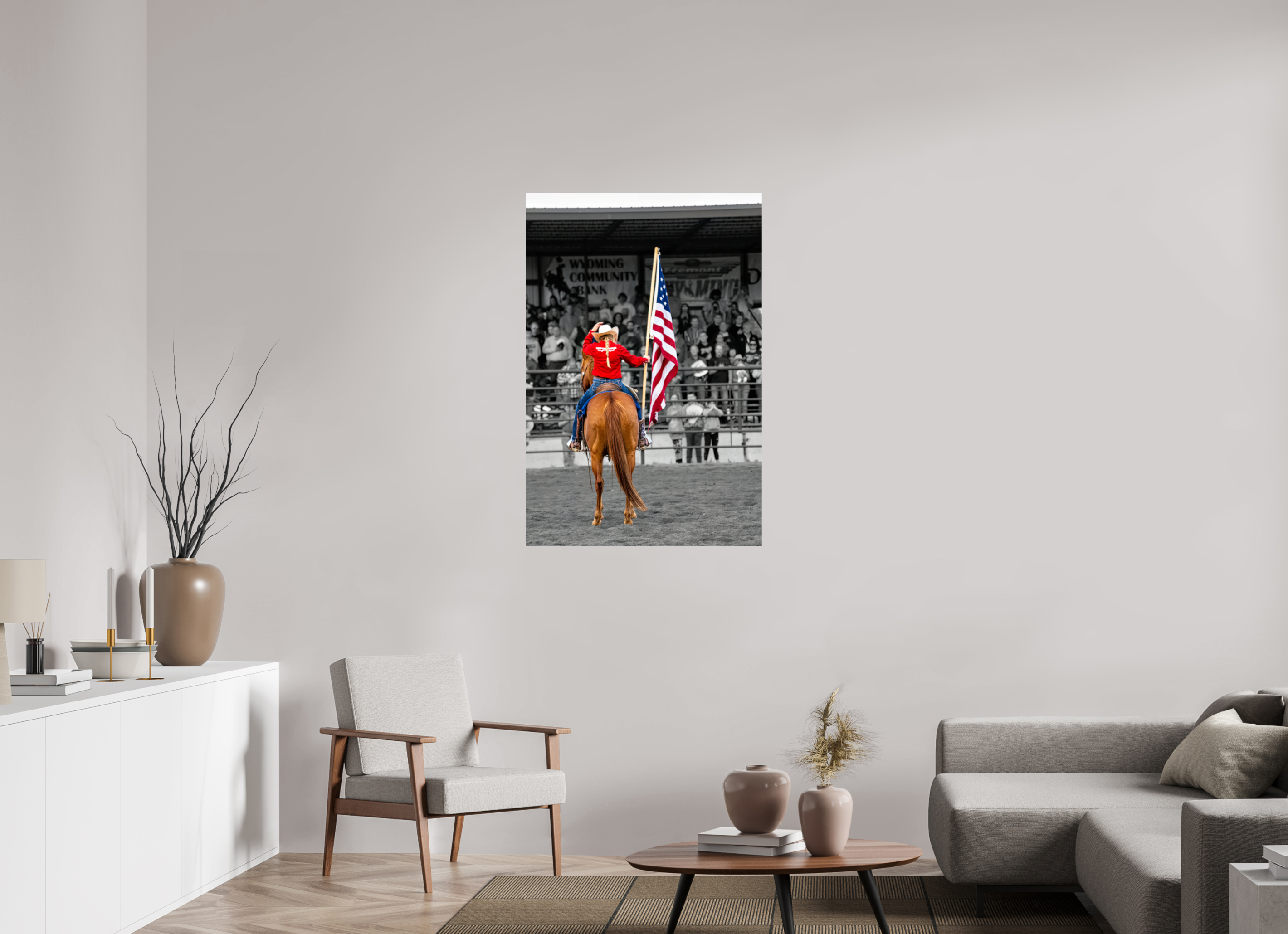 30 x 45″, METAL America 250 Hidden Cross