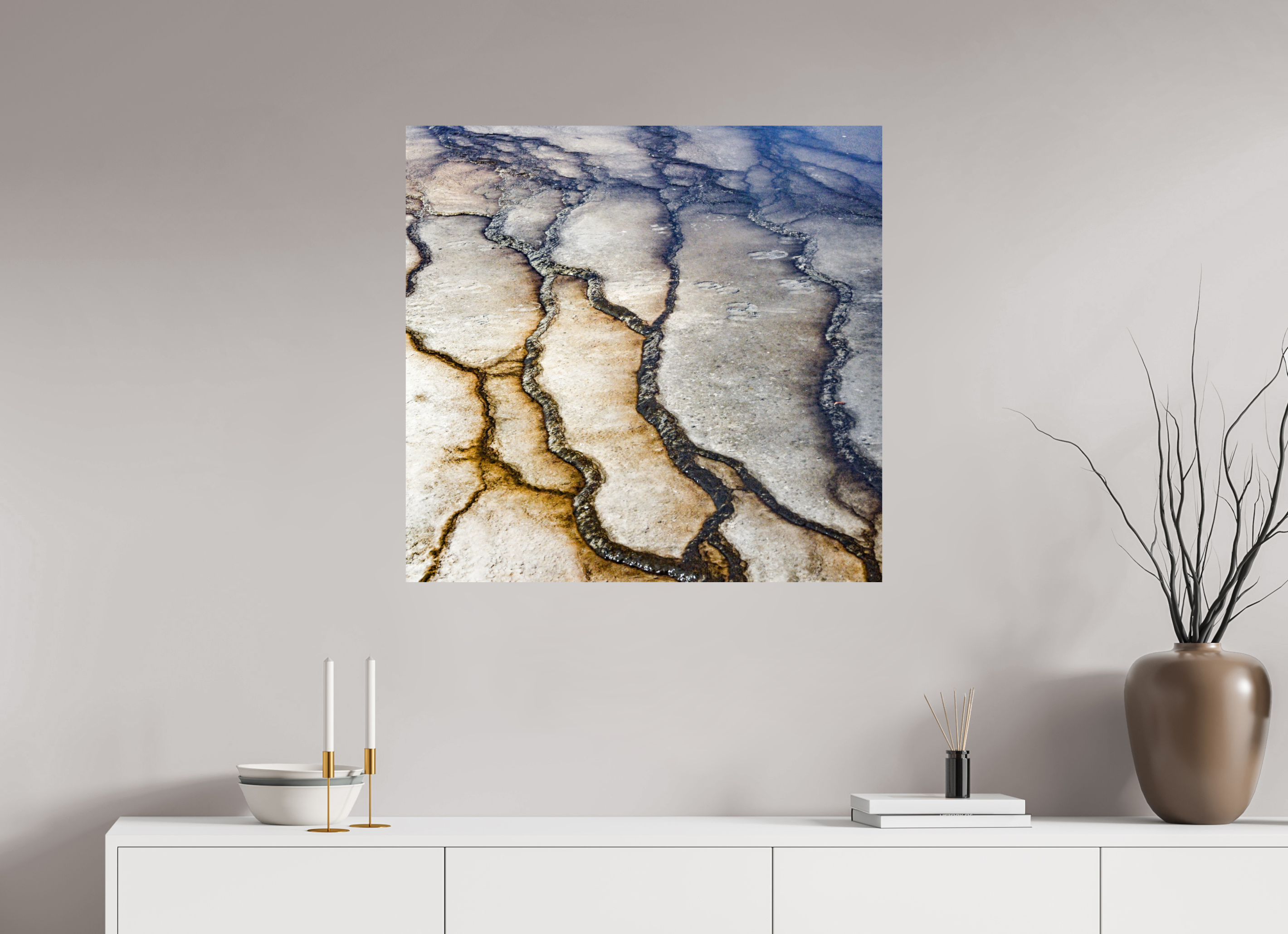 32.3 x 31″, PHOTO PAPER Yellowstone