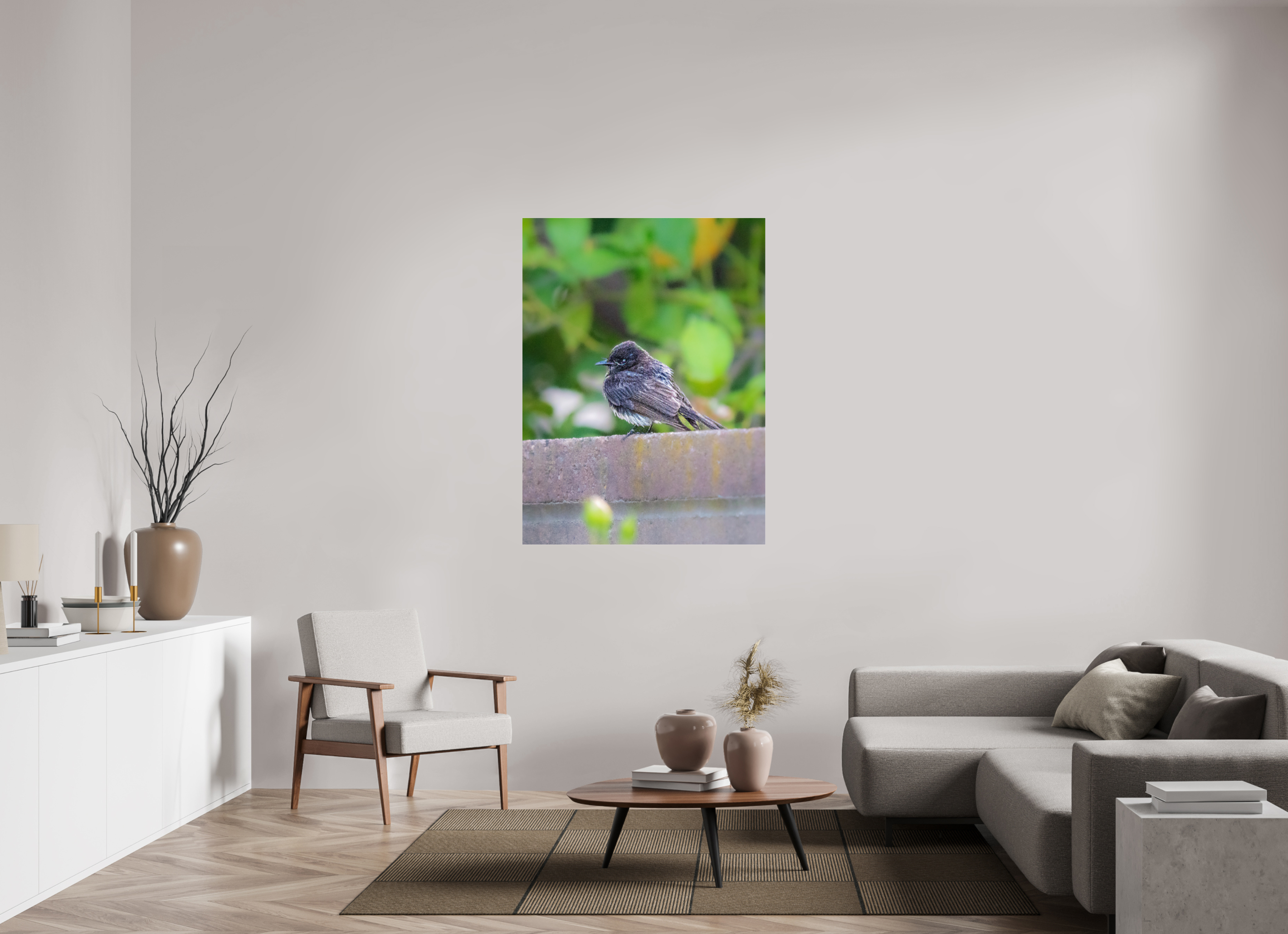 39 x 52.5″, ACRYLIC Bird