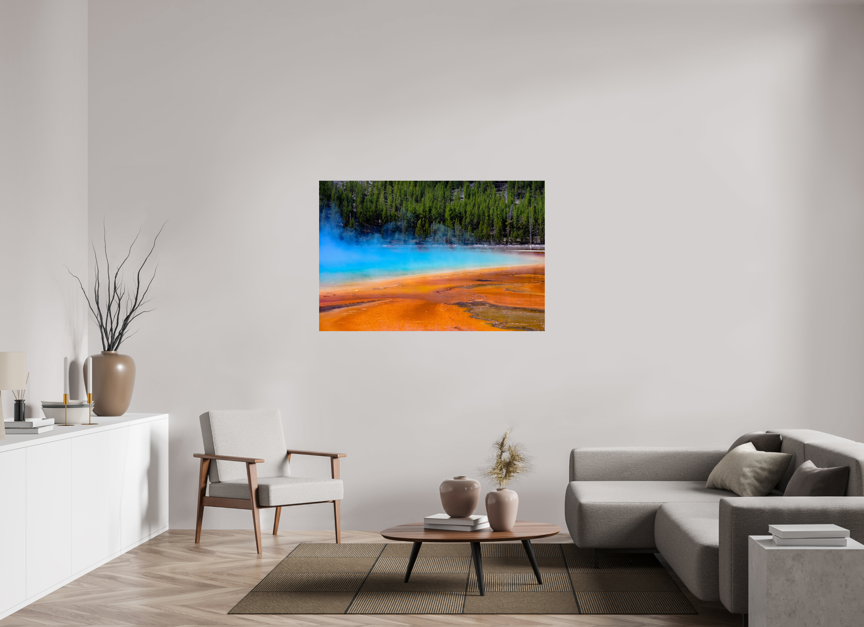 54 x 36″, METAL Yellowstone
