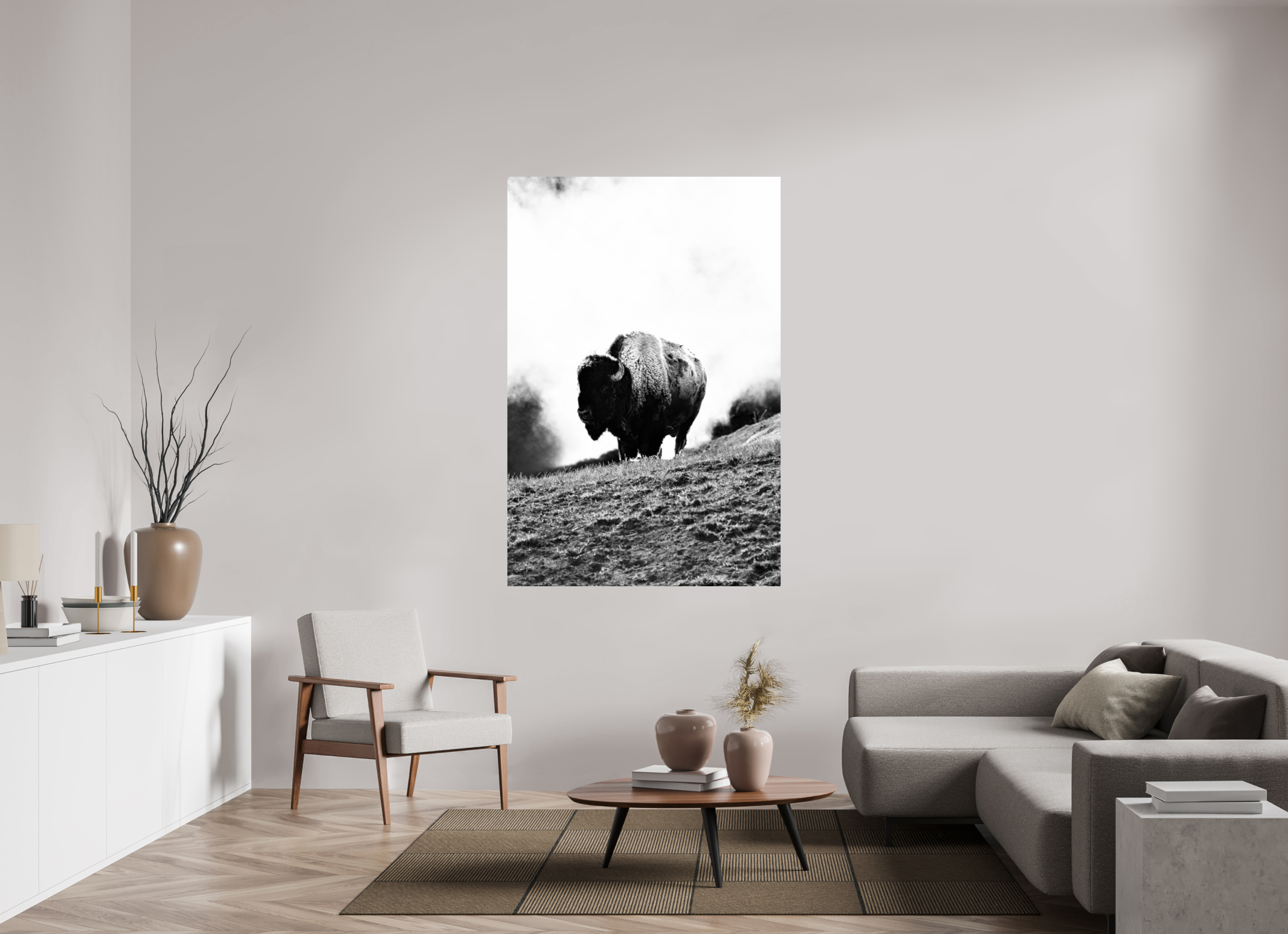 44 x 66″, PHOTO PAPER Bison Monochrome