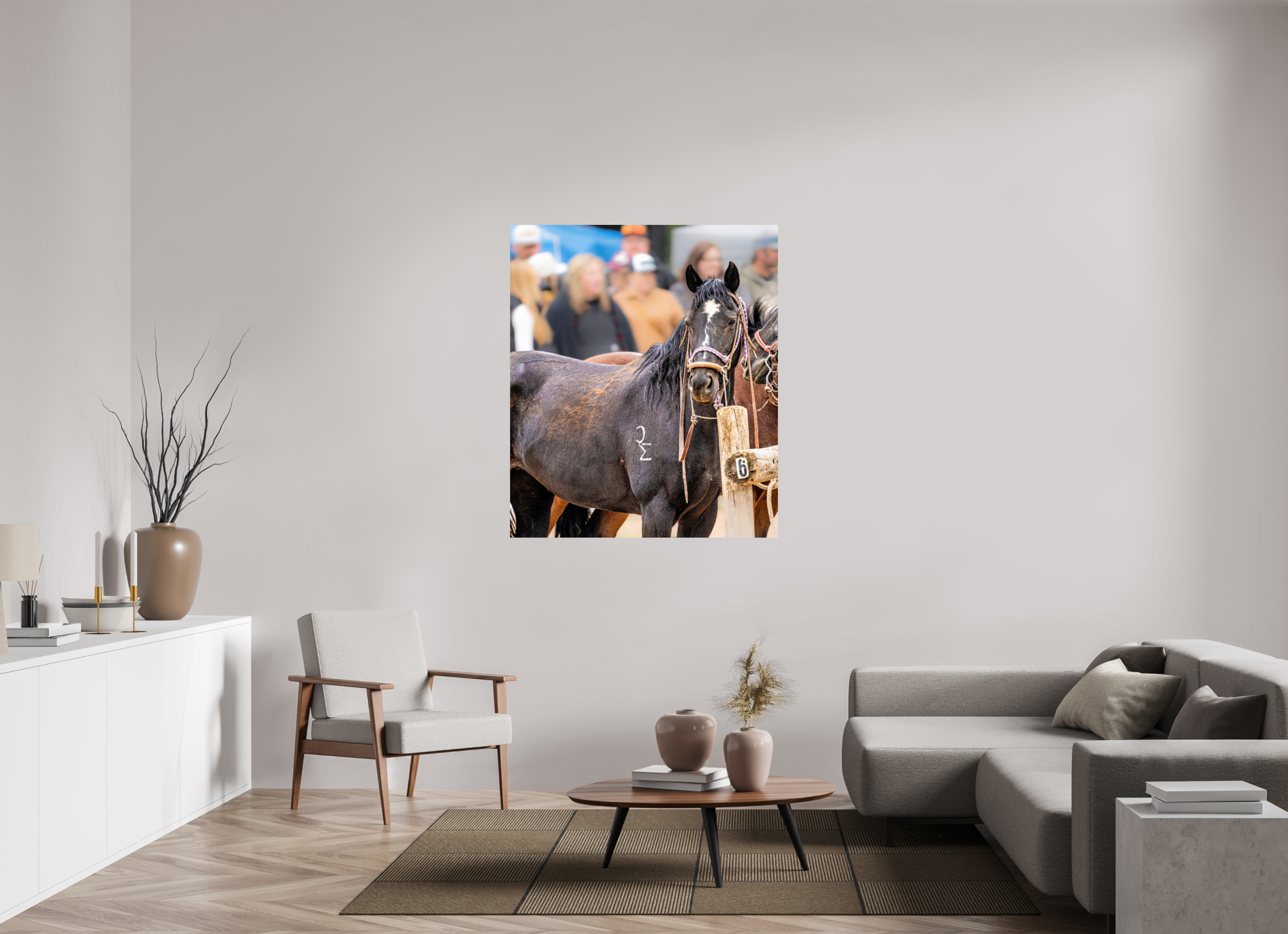 43 x 50.2″, METAL Pack Horse Portrait 16 Web Exclusive