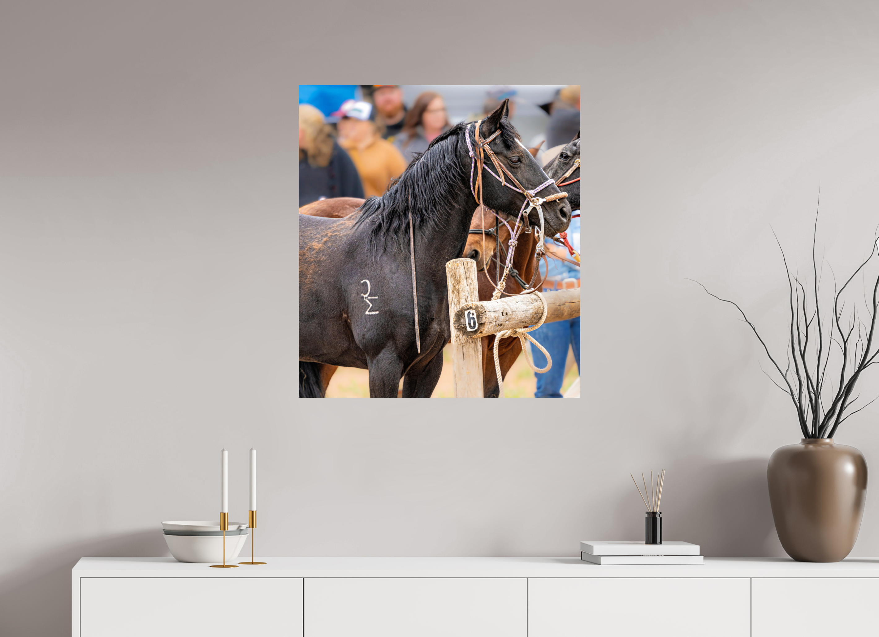 28 x 31.1″, PHOTO PAPER Pack Horse Portrait 2