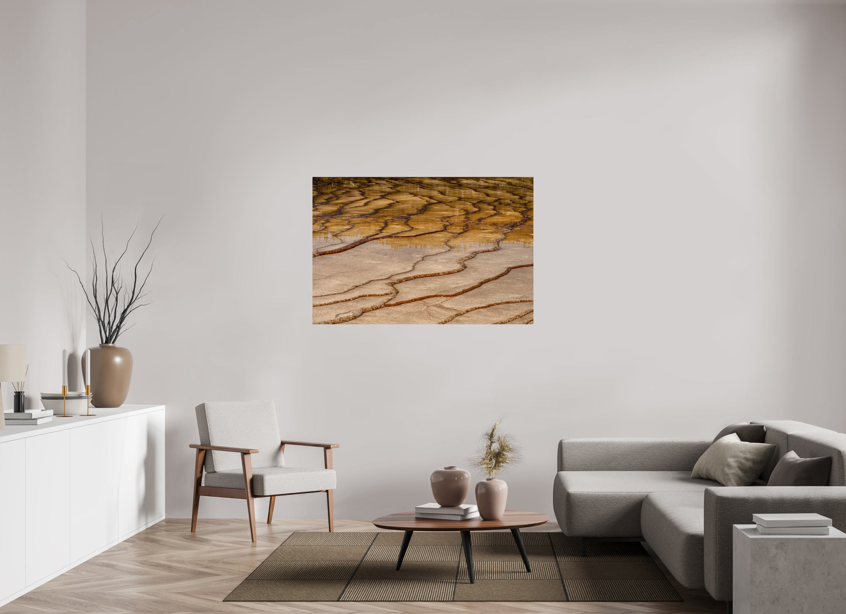 54 x 36″, METAL Yellowstone