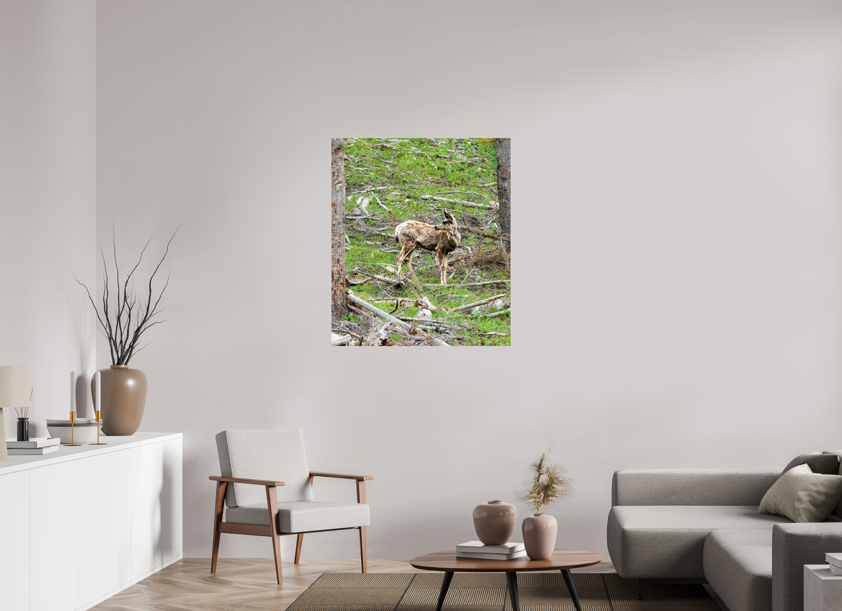 35 x 40.6″, PHOTO PAPER Deer