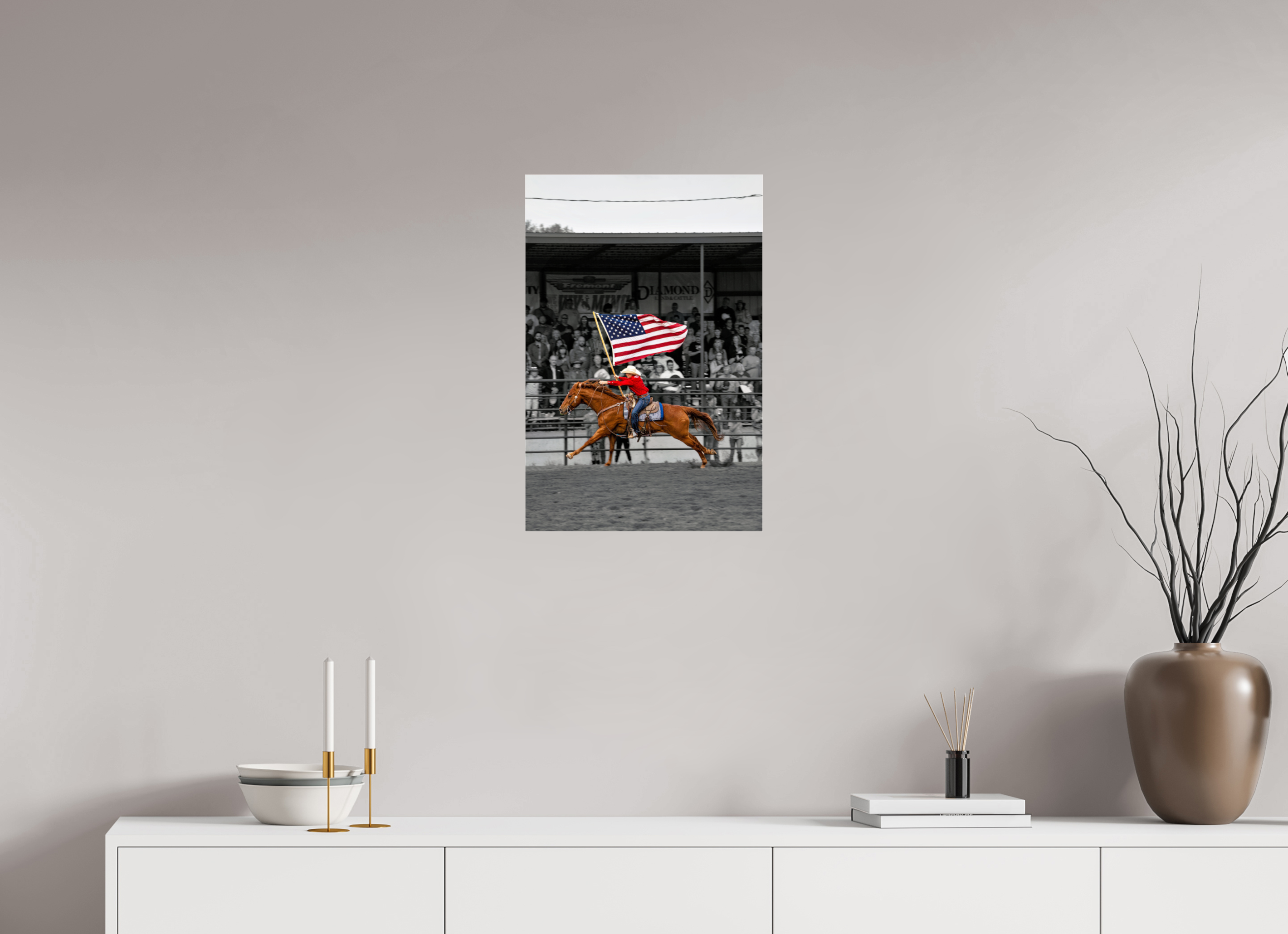 16 x 24″, ACRYLIC America 250 Flag Rider 12