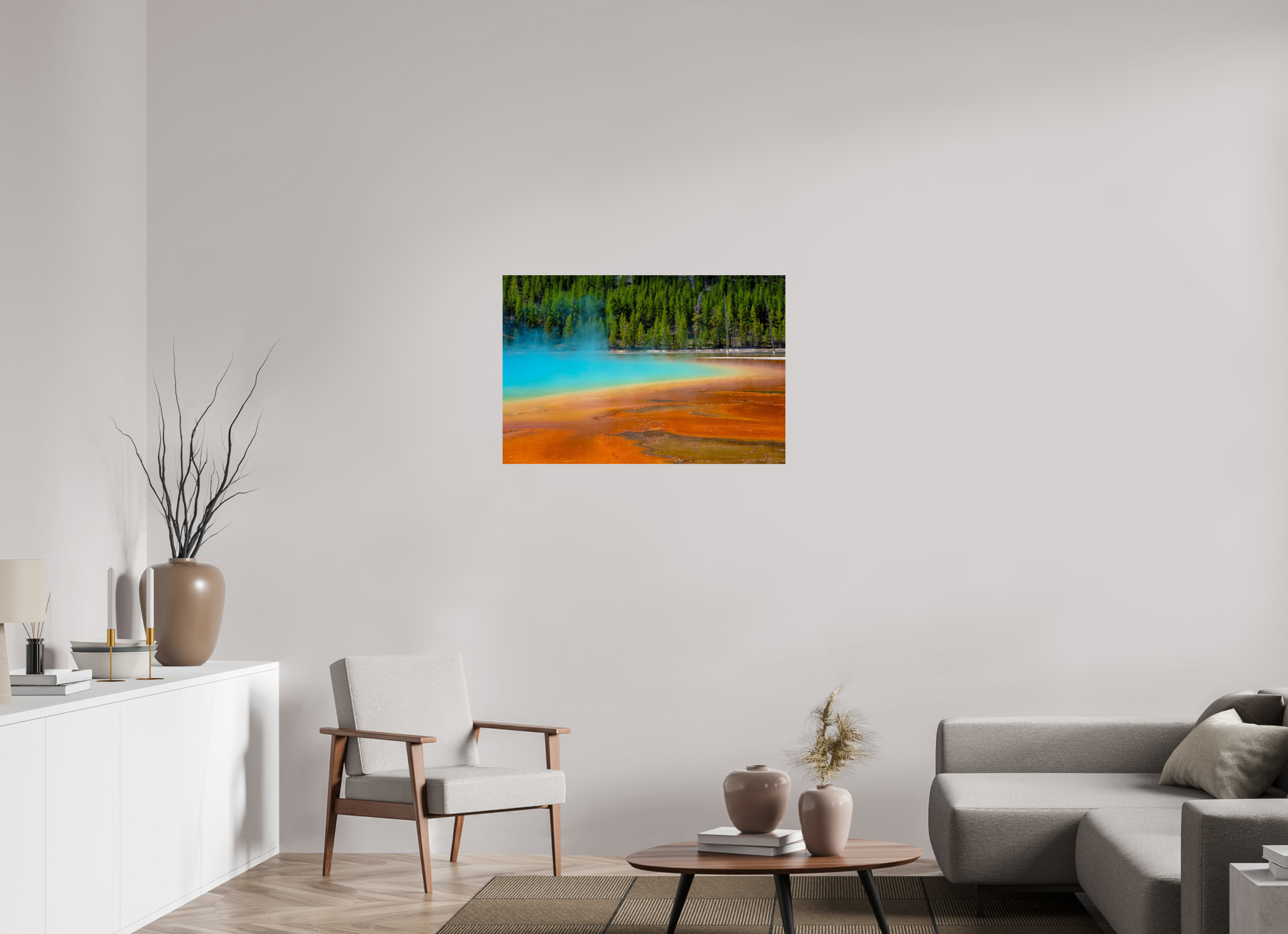 36 x 24″, METAL Yellowstone