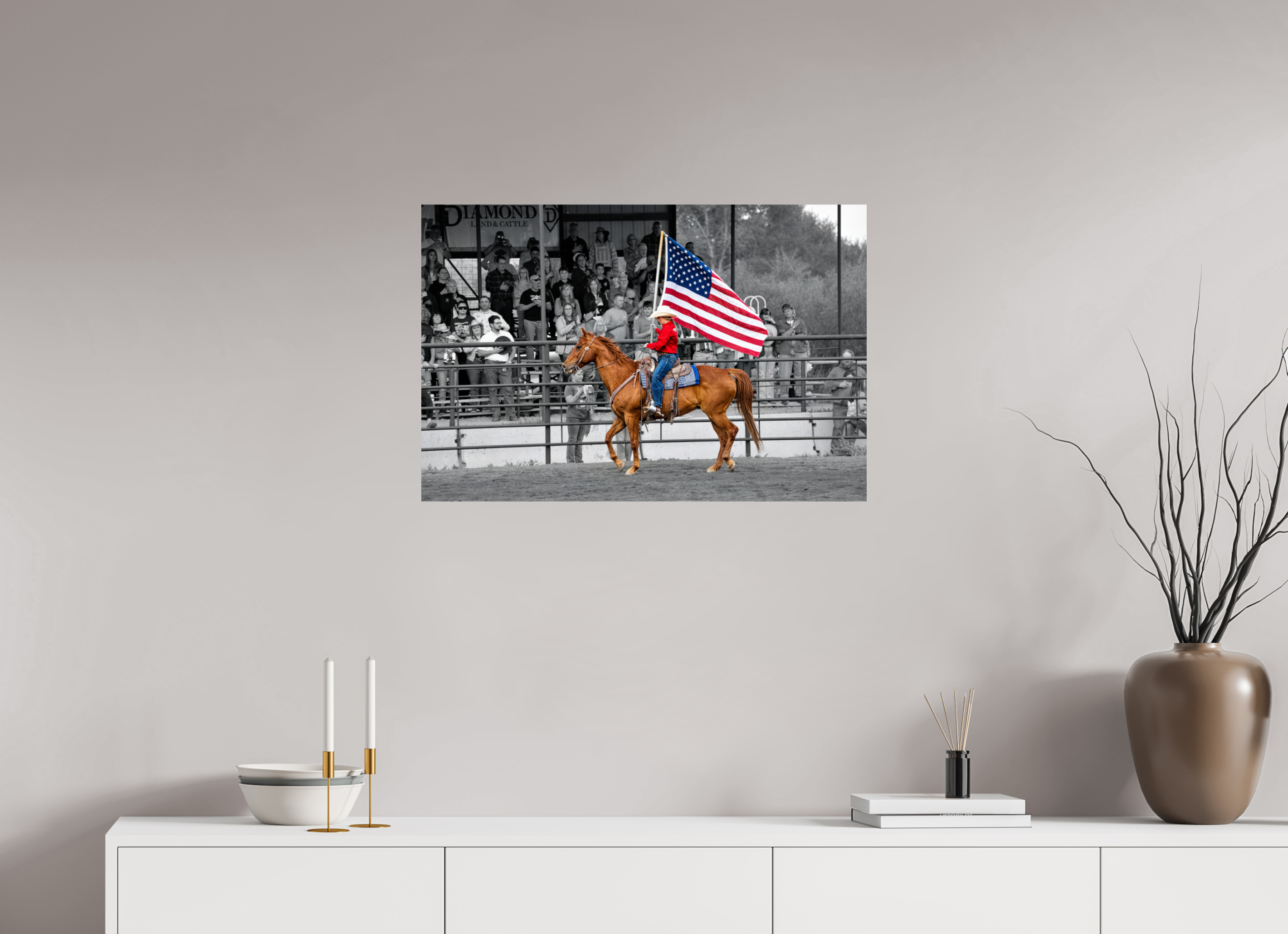 30 x 20″, METAL America 250 Flag Rider 2