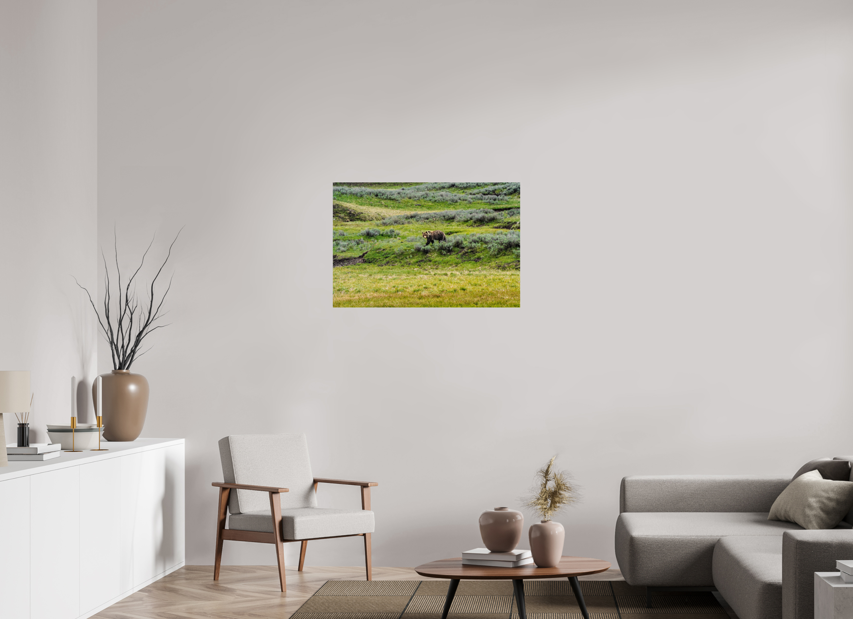 36 x 24″, METAL Bear