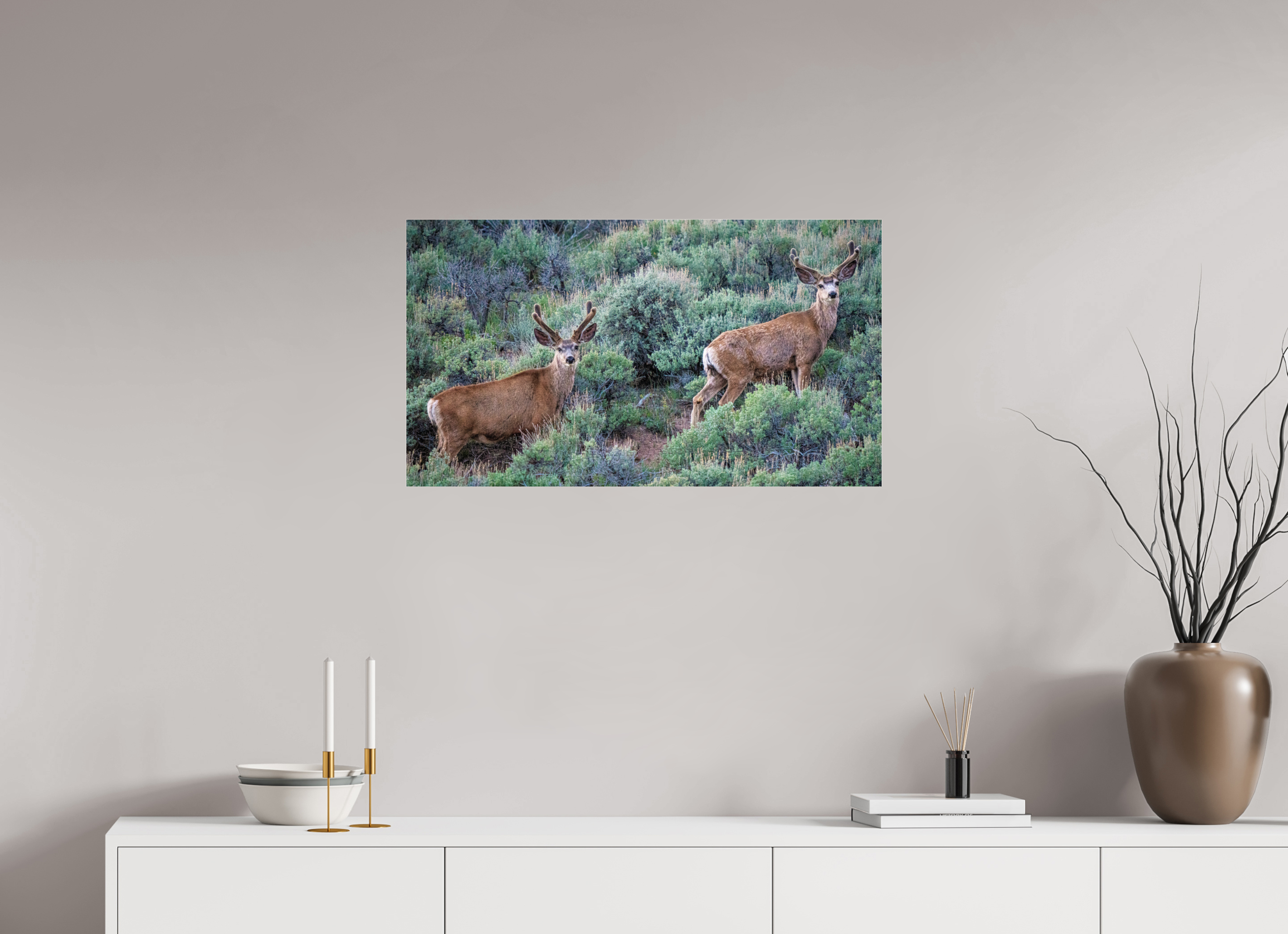 32 x 18″, ACRYLIC Deer