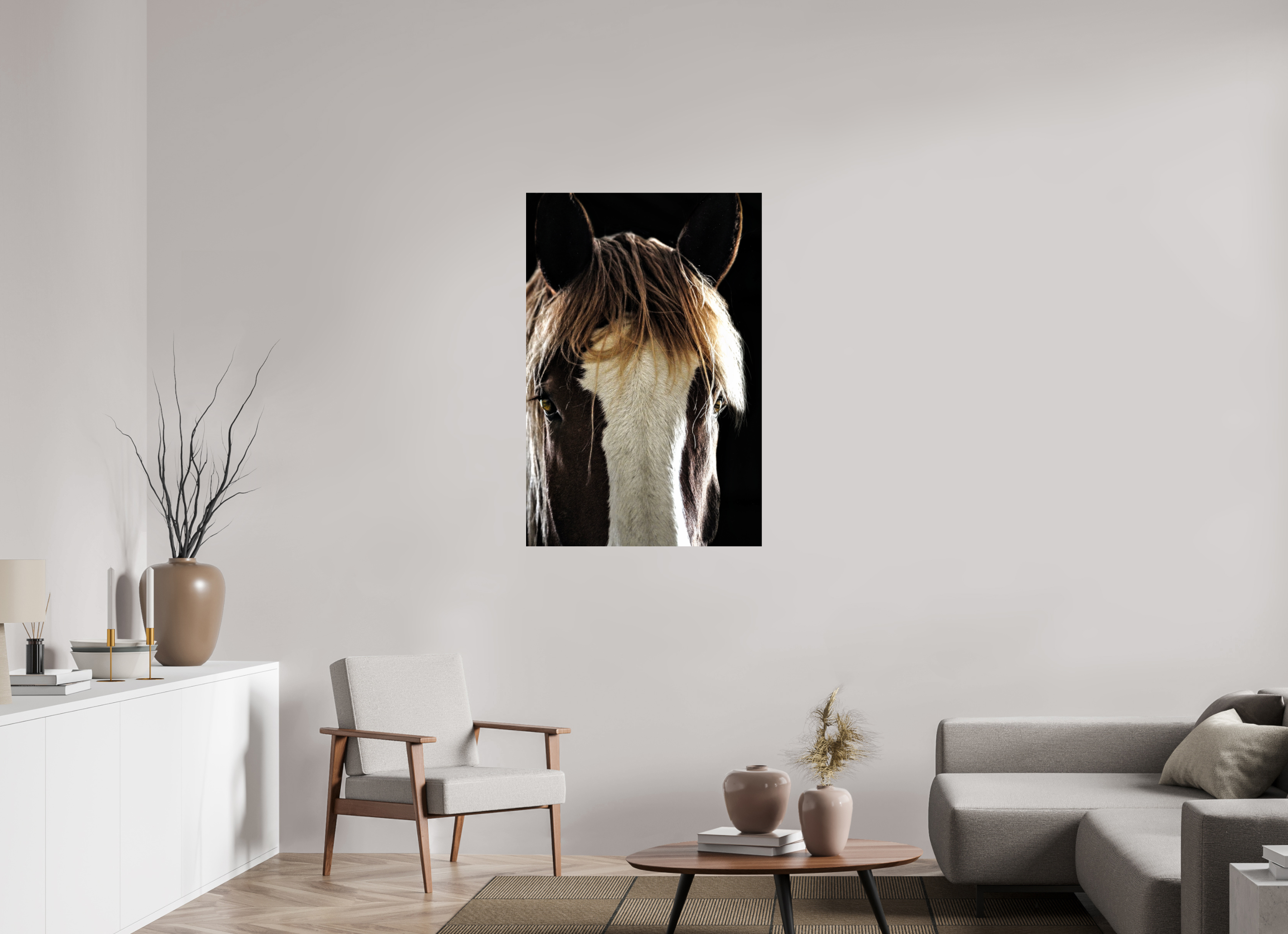 30 x 45″, METAL Tiny Tim Black Background