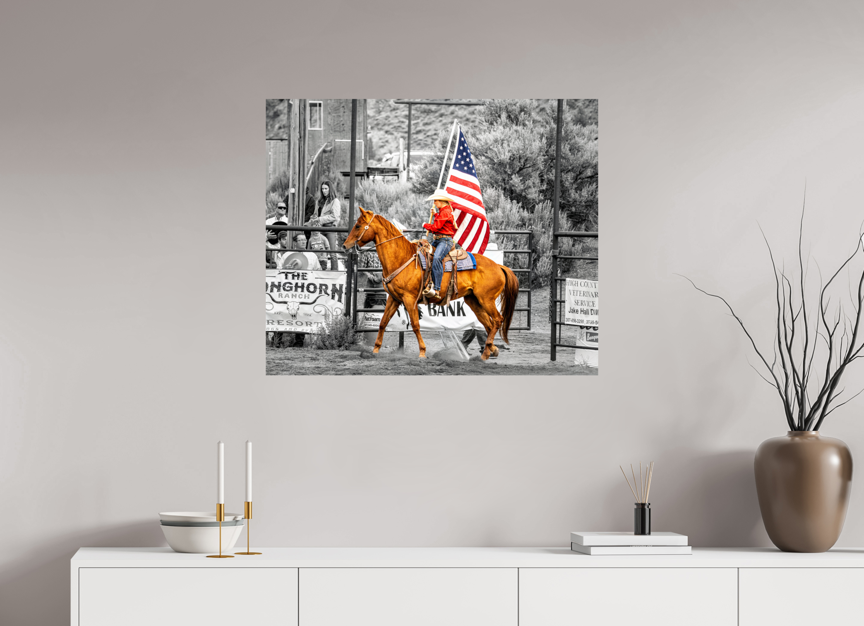 33.6 x 28″, PHOTO PAPER America 250 Flag Rider 5