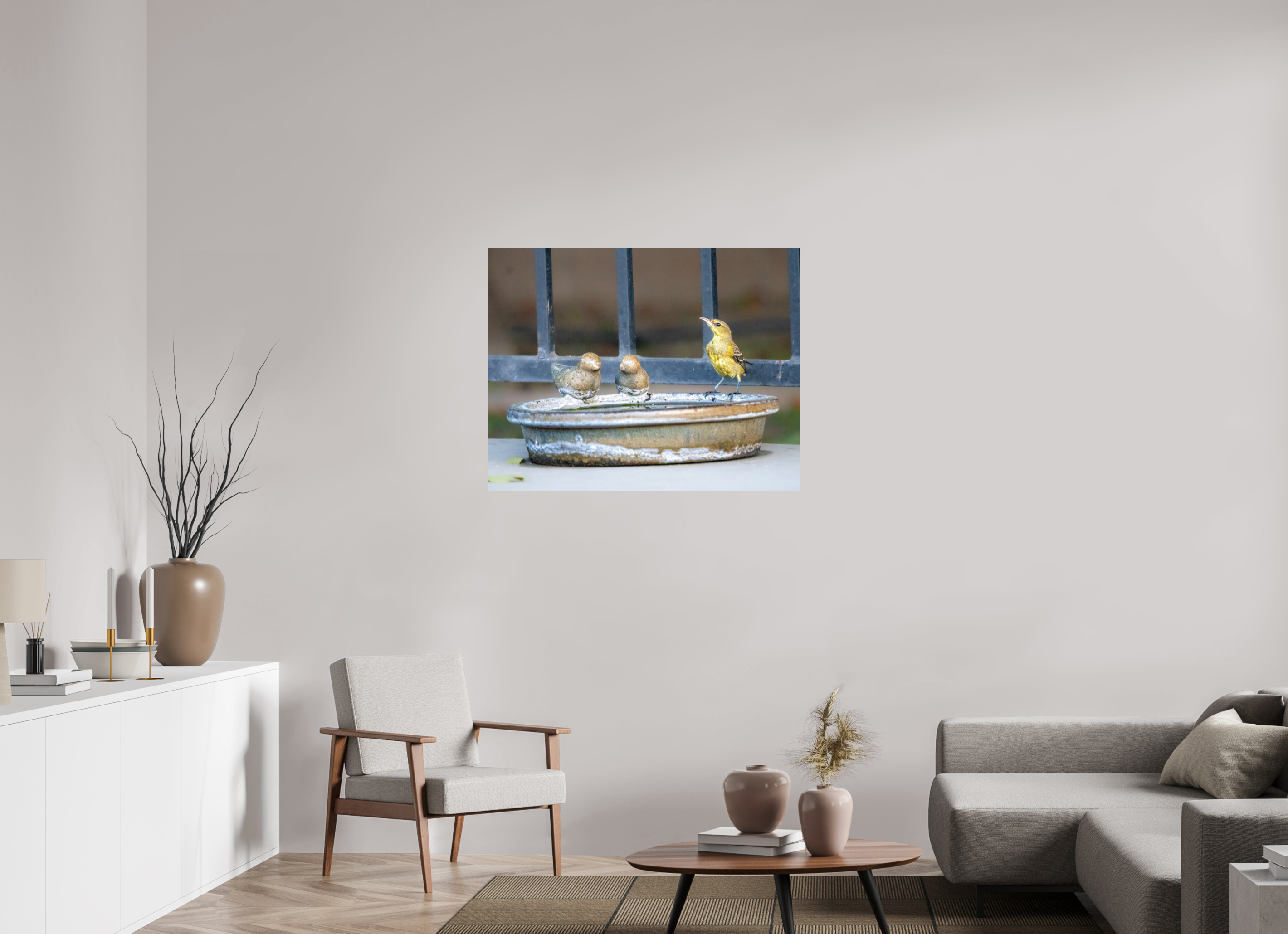 39.8 x 31″, ACRYLIC Bird