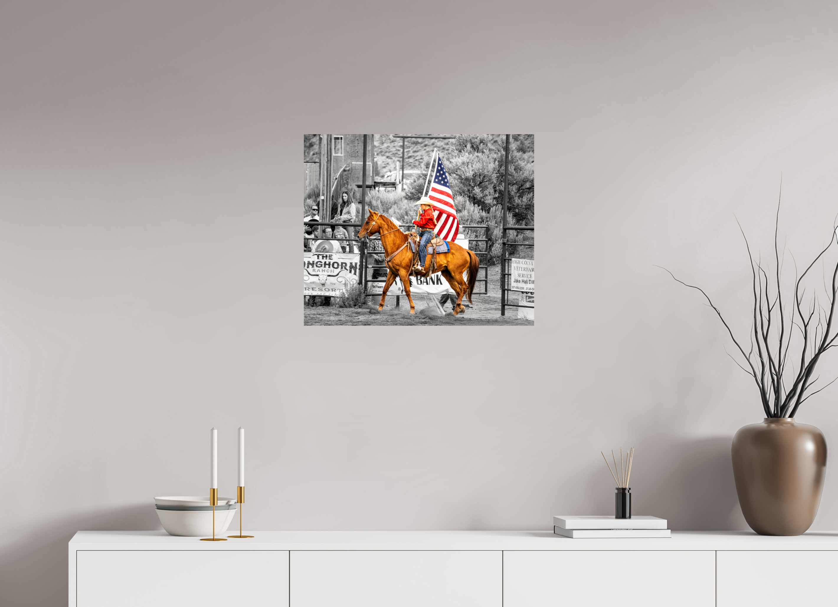 24 x 20″, PHOTO PAPER America 250 Flag Rider 5