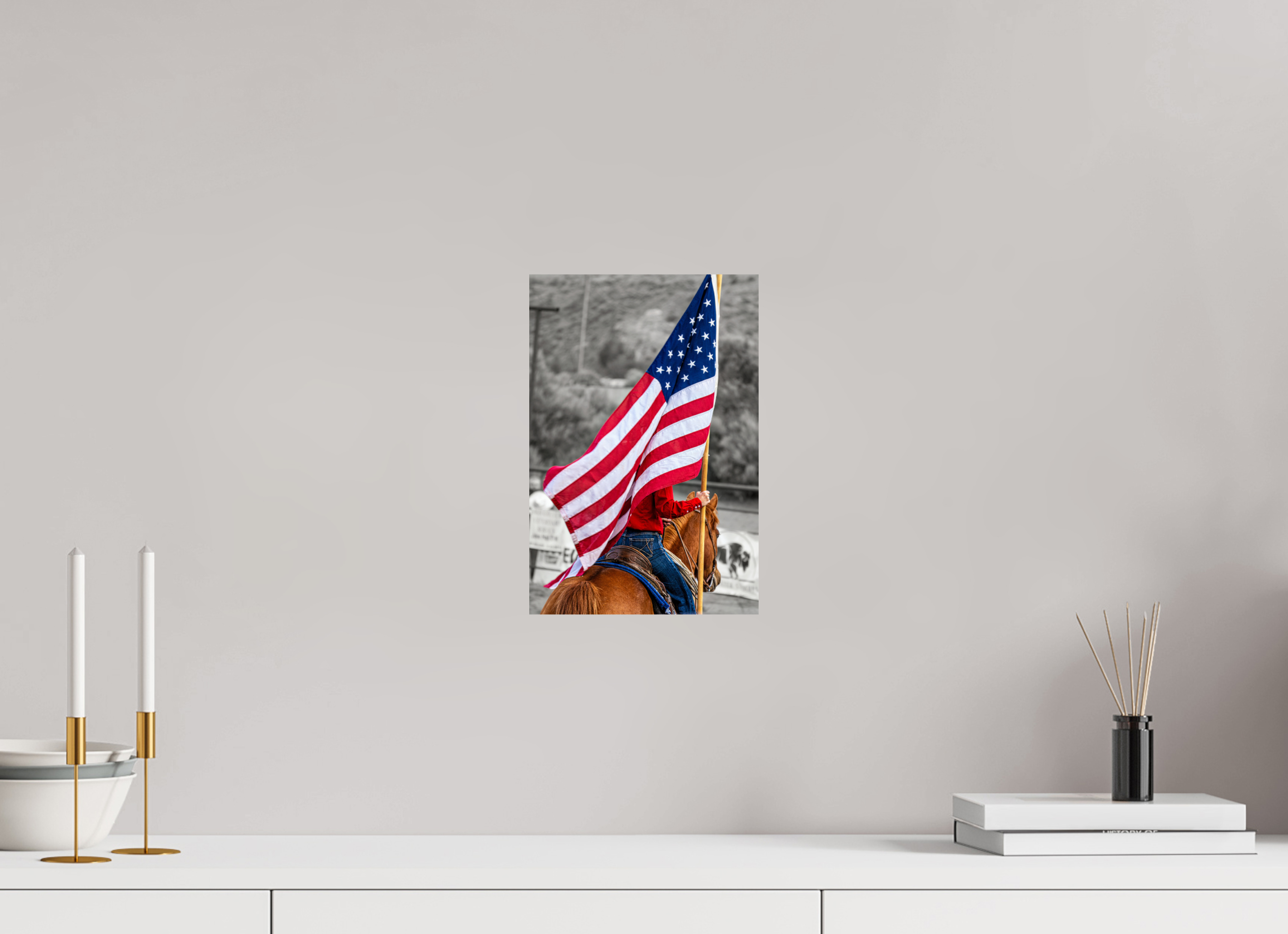 8 x 11.9″, PHOTO PAPER America 250 Flag Rider 9