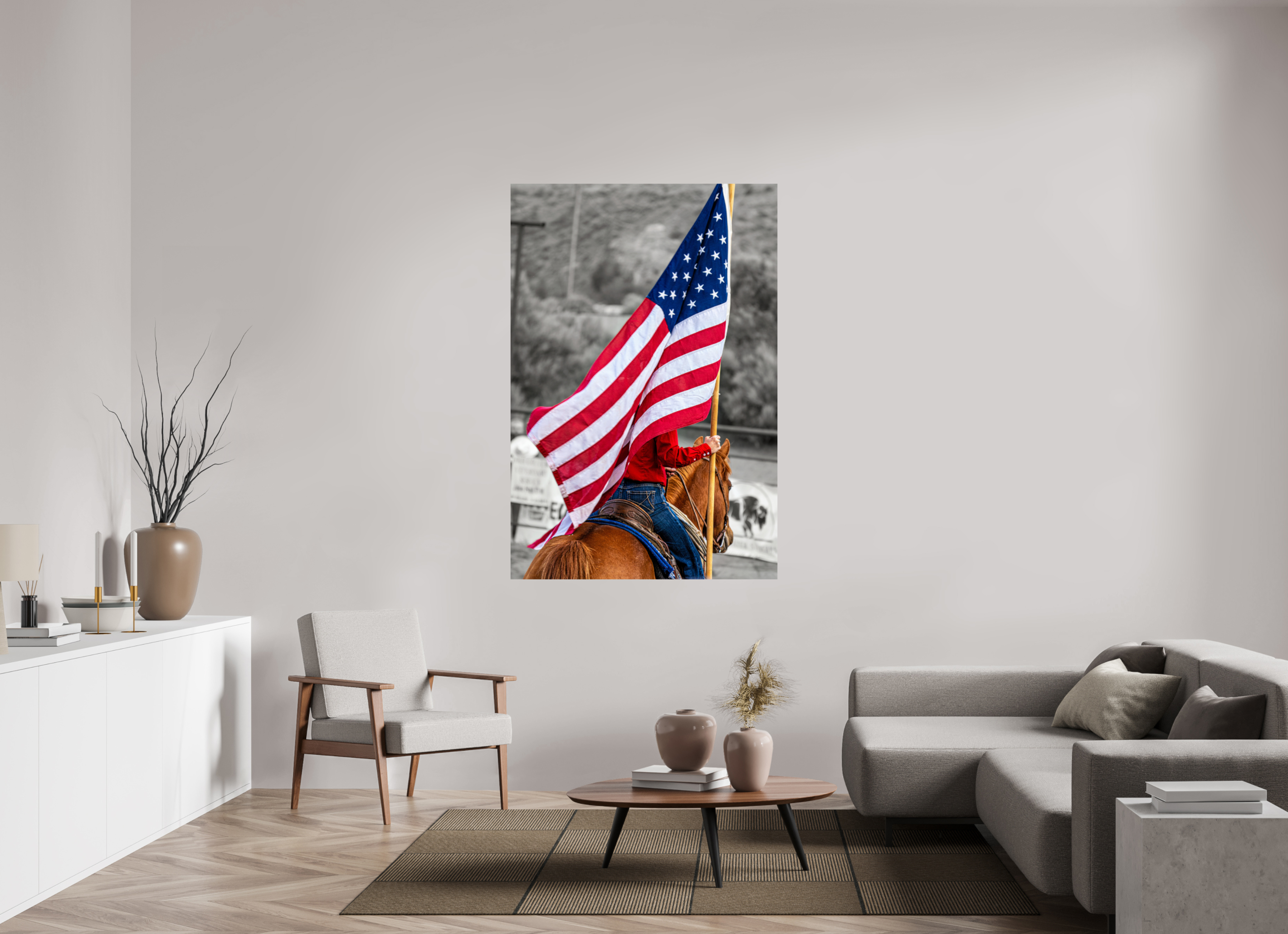 43 x 63.7″, PHOTO PAPER America 250 Flag Rider 9