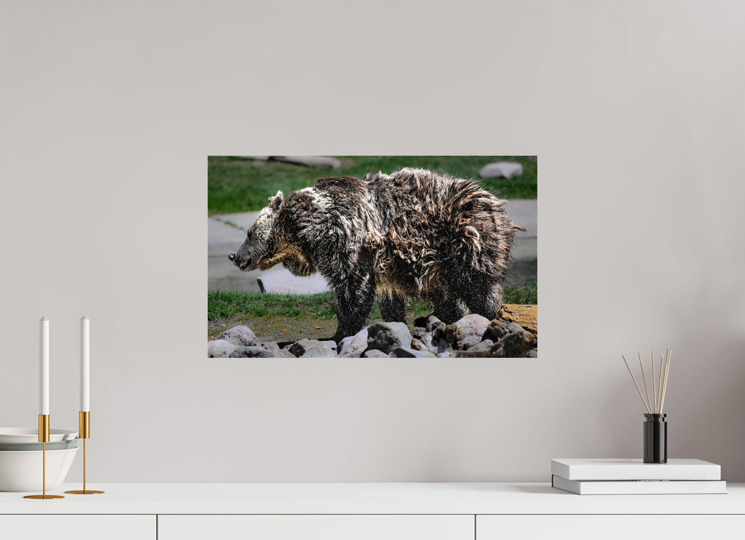 19.6 x 12″, METAL Bear