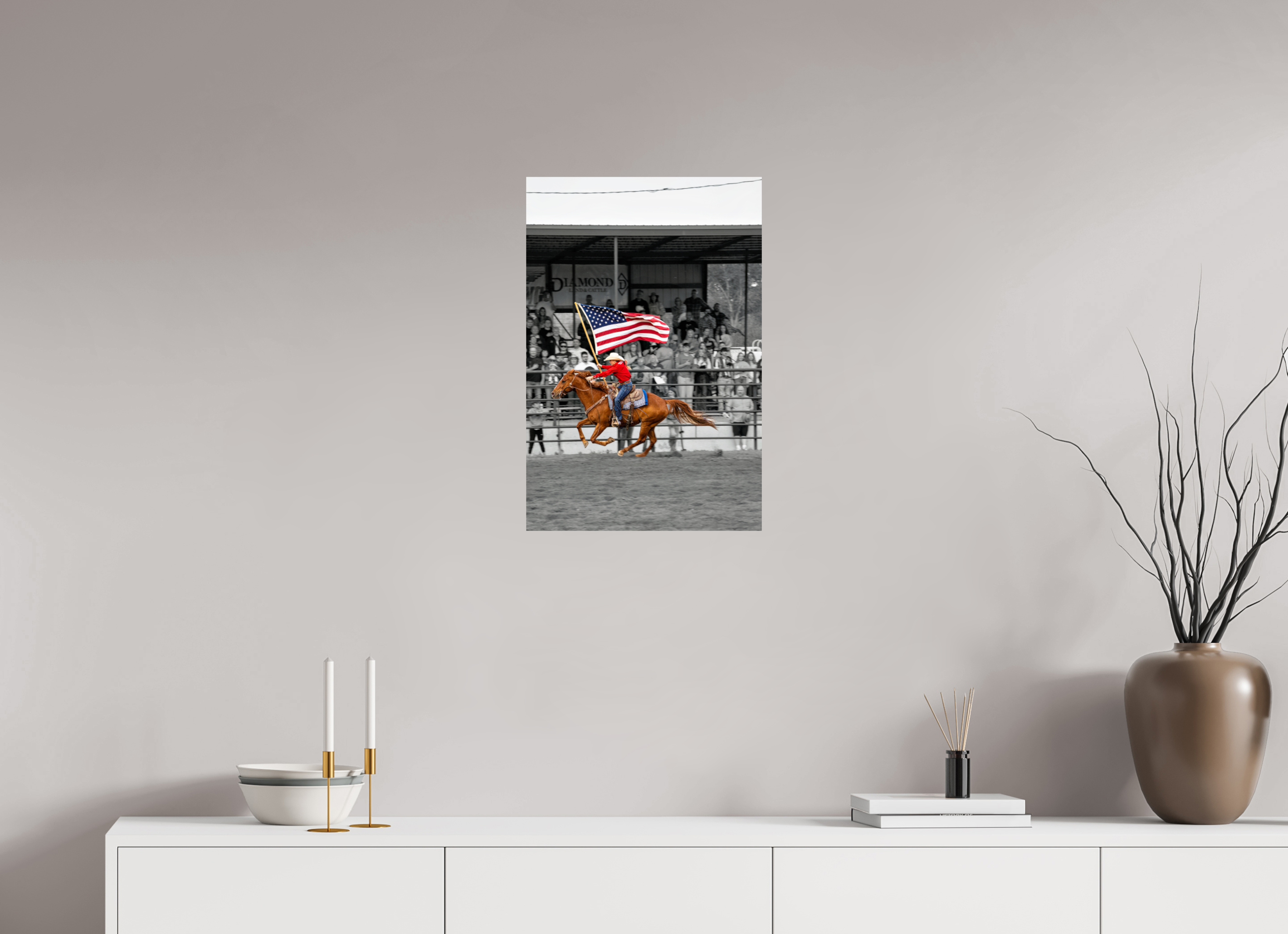 16 x 24″, PHOTO PAPER America 250 Flag Rider 11