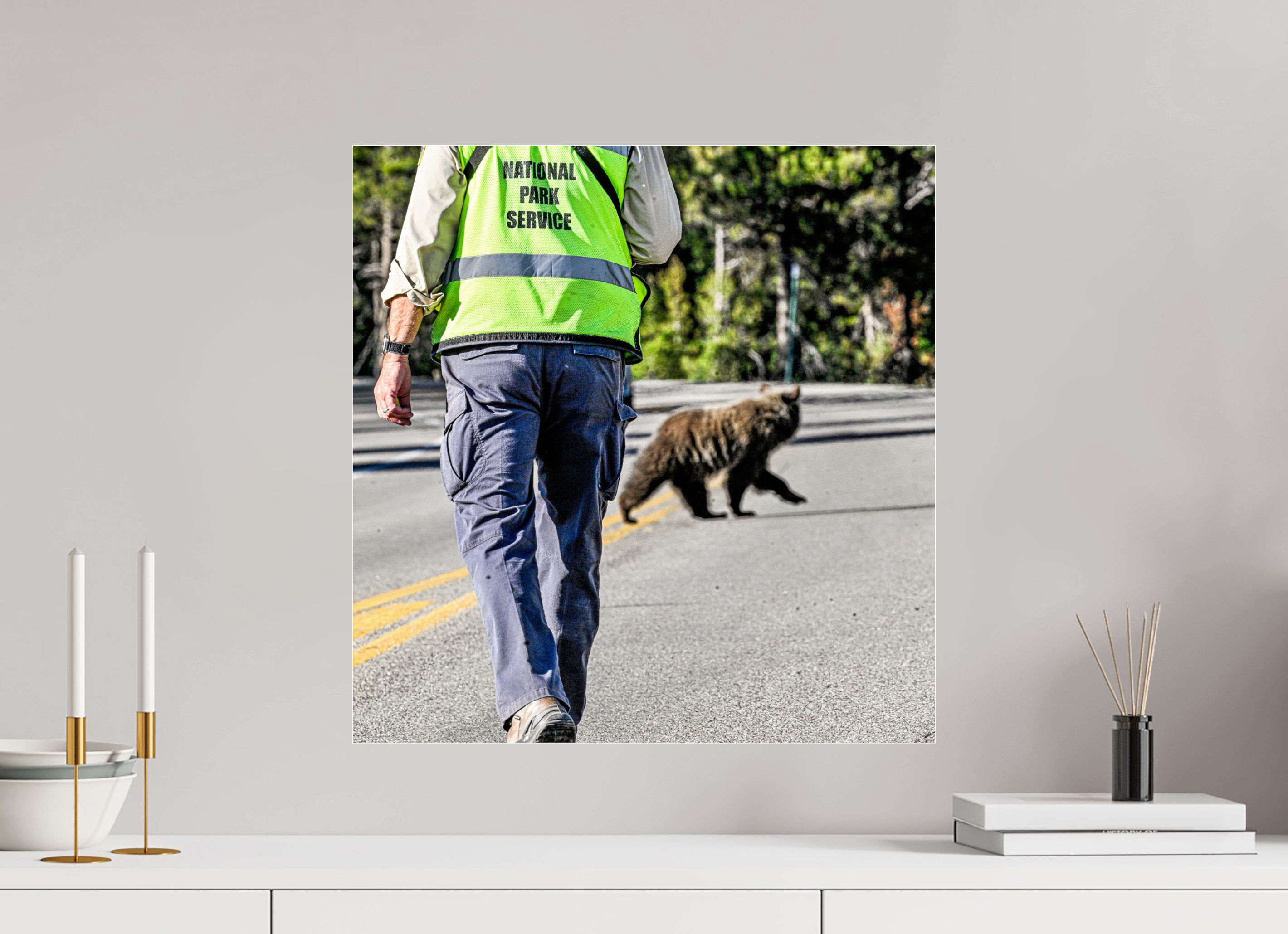 20 x 20.5″, ACRYLIC Bear
