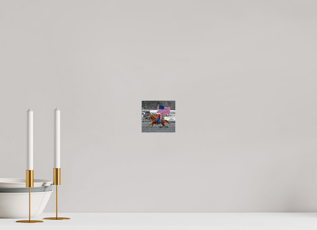 4.3 x 4″, PHOTO PAPER America 250 Flag Rider 13