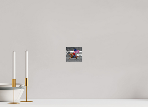 4.3 x 4″, PHOTO PAPER America 250 Flag Rider 13