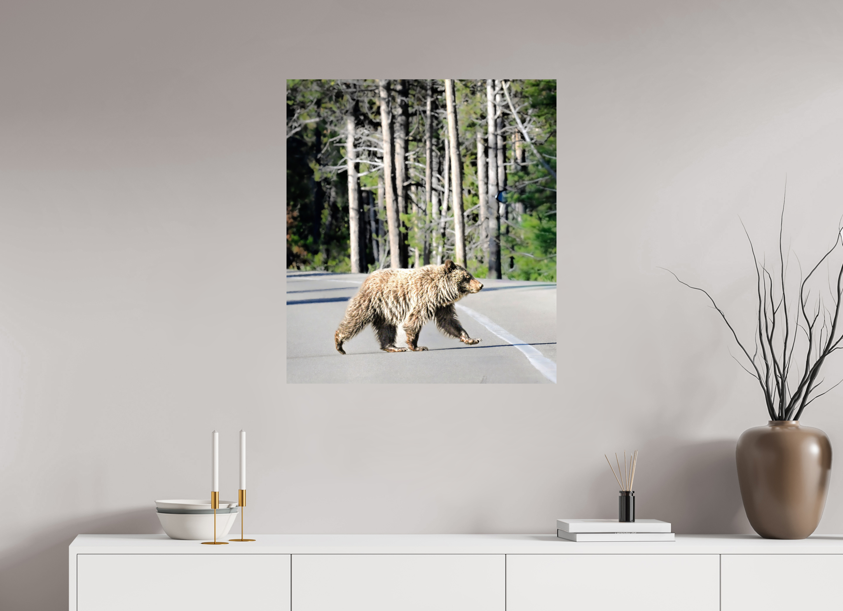 28 x 31.6″, PHOTO PAPER Bear