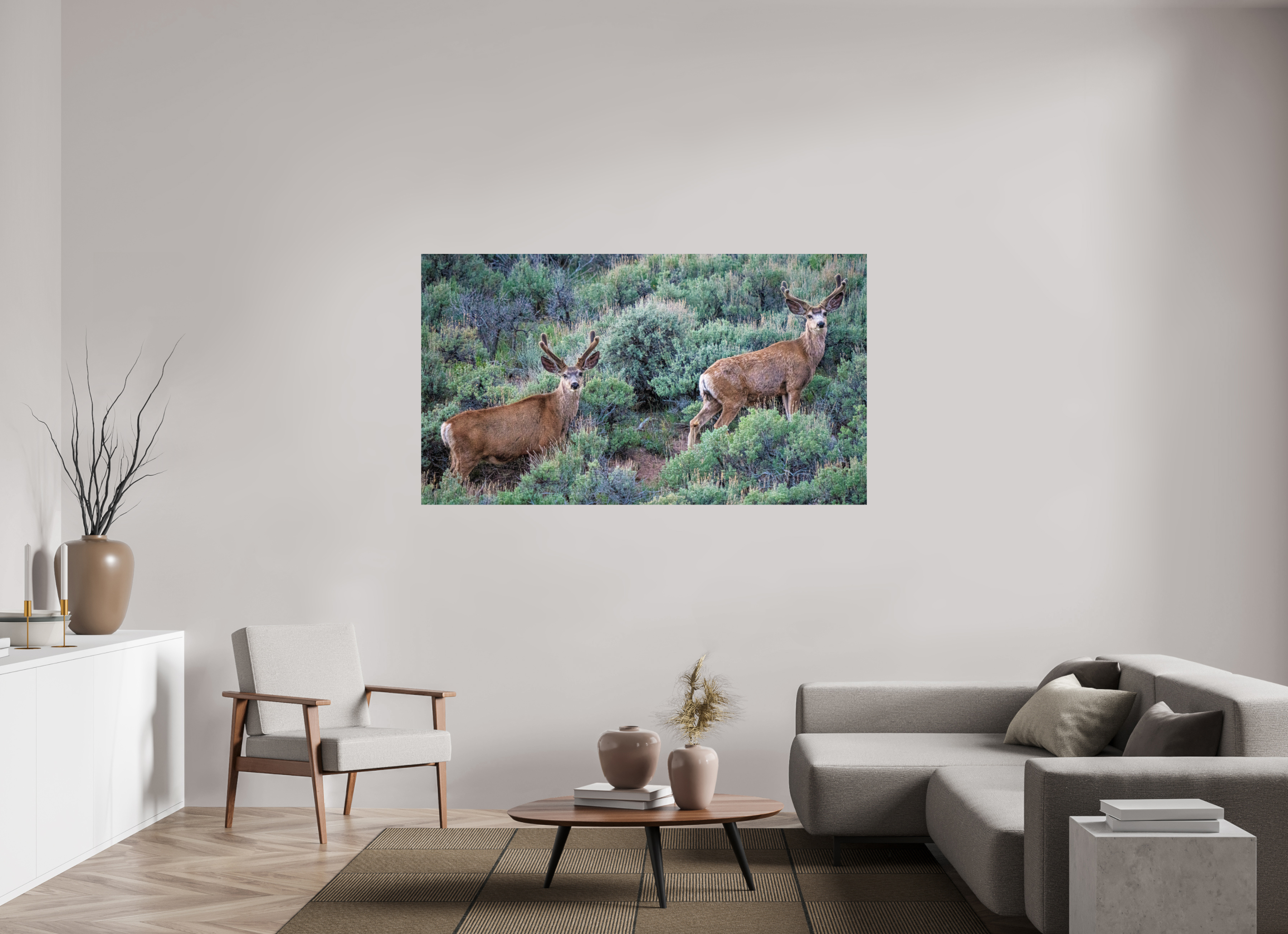 70 x 39.4″, PHOTO PAPER Deer