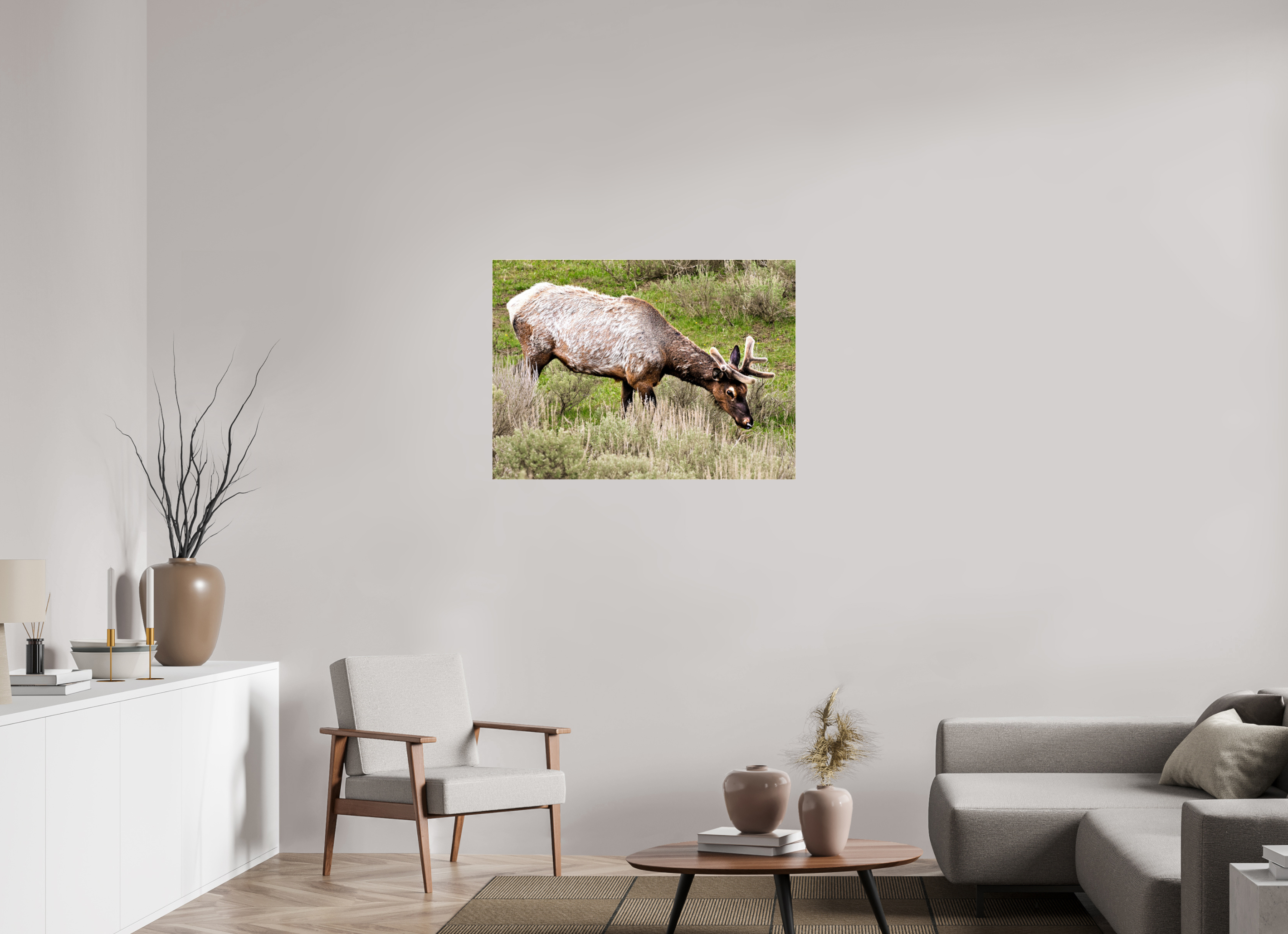 38.6 x 28″, ACRYLIC Elk