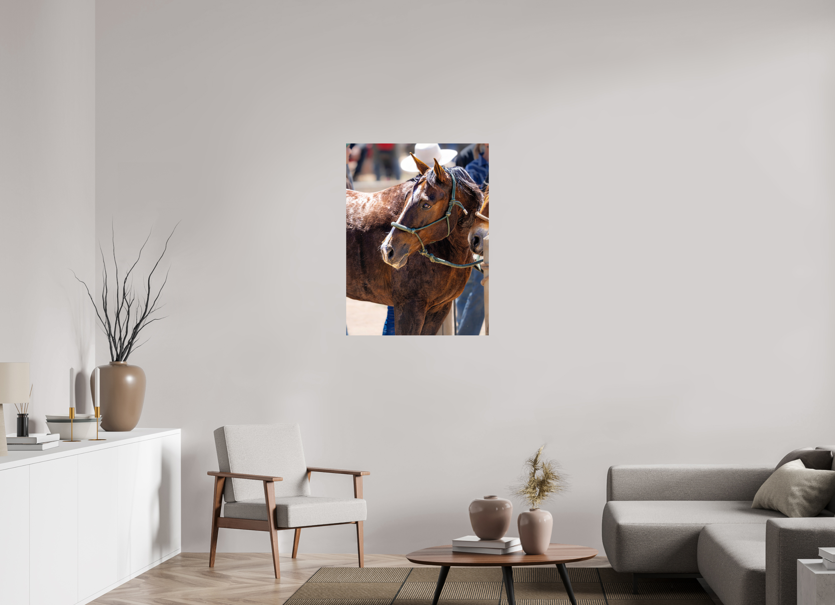 28 x 37.7″, METAL Pack Horse Portrait 4