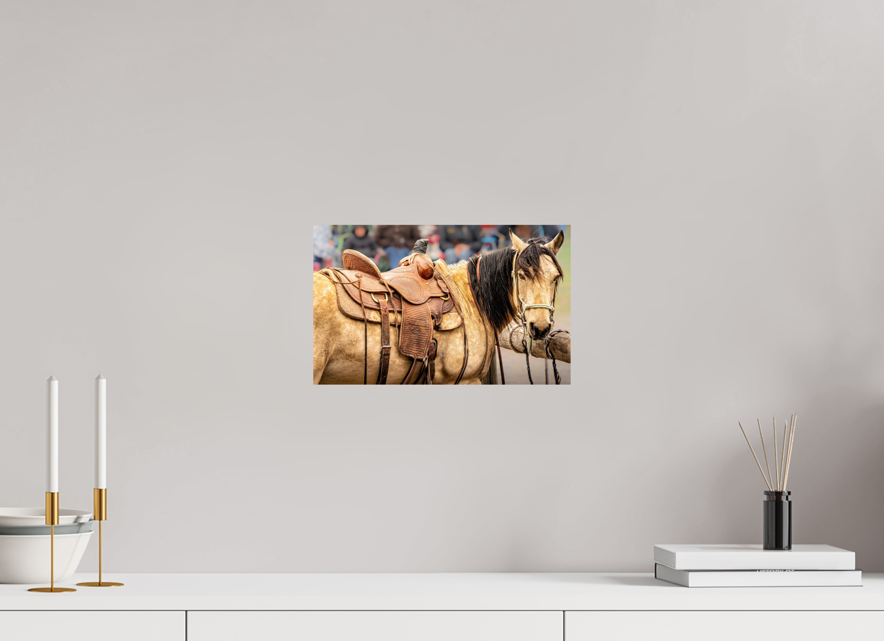 12.9 x 8″, METAL Pack Horse Portrait 7