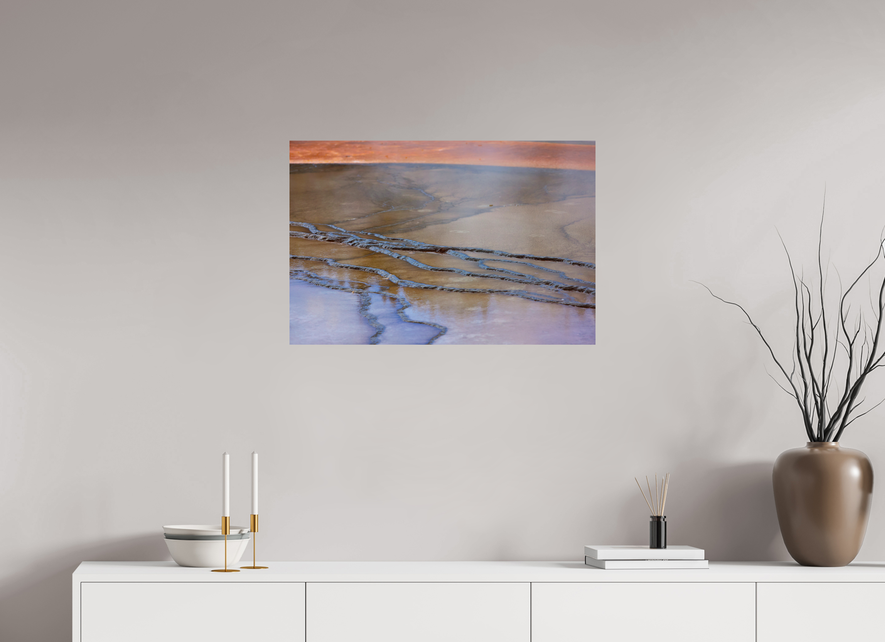 30 x 20″, METAL Yellowstone