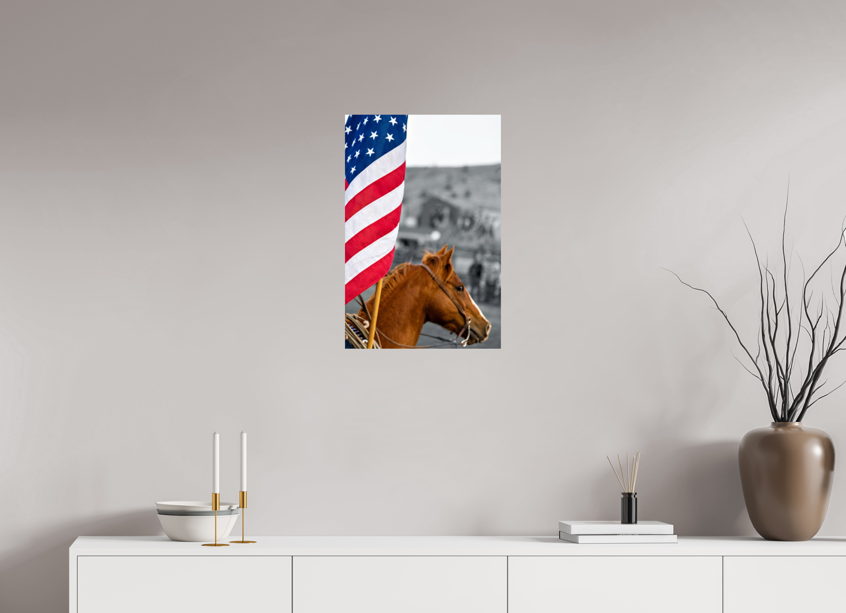 16 x 24″, METAL America 250 Flag Rider 4