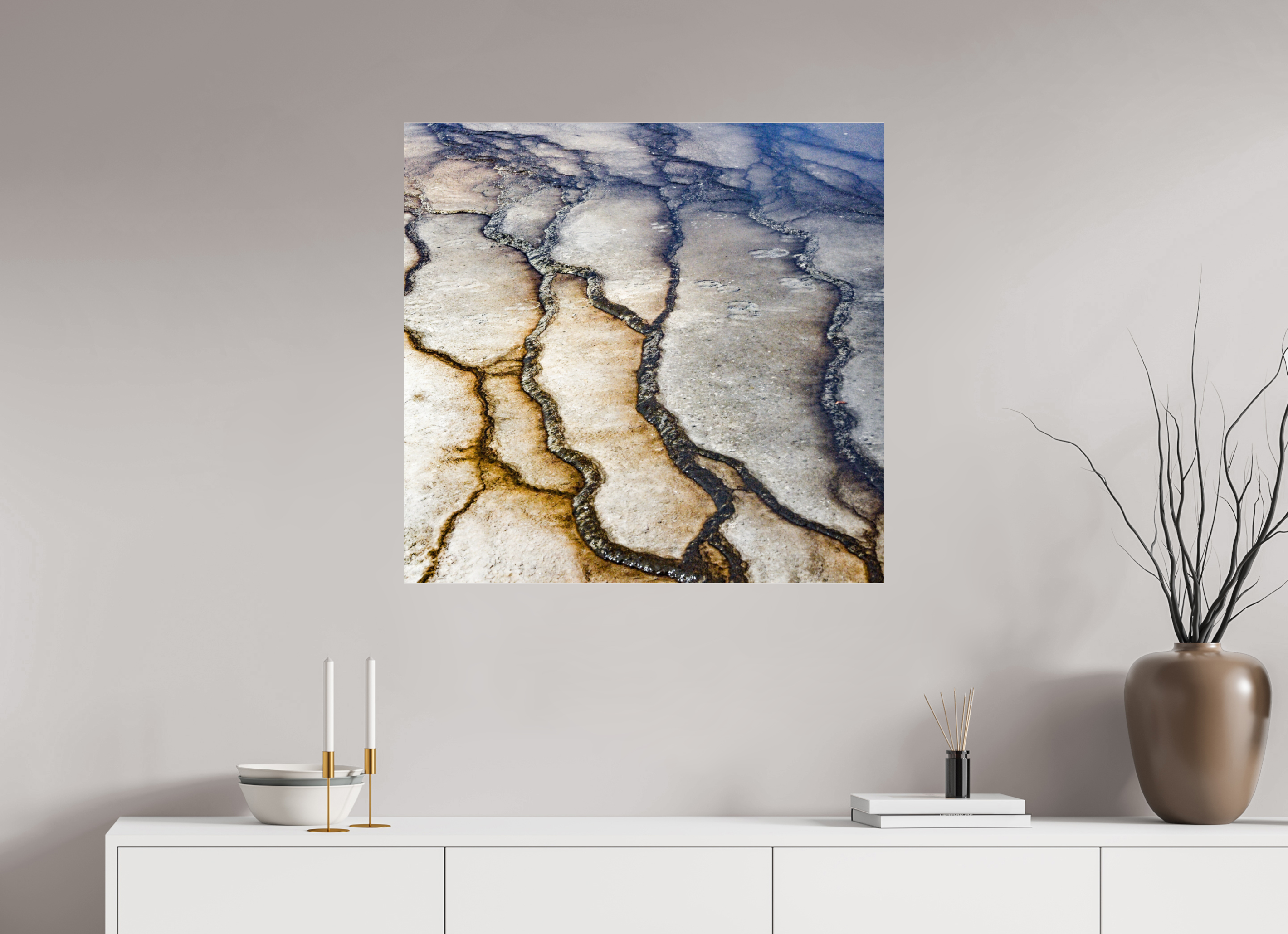 32.3 x 31″, ACRYLIC Yellowstone