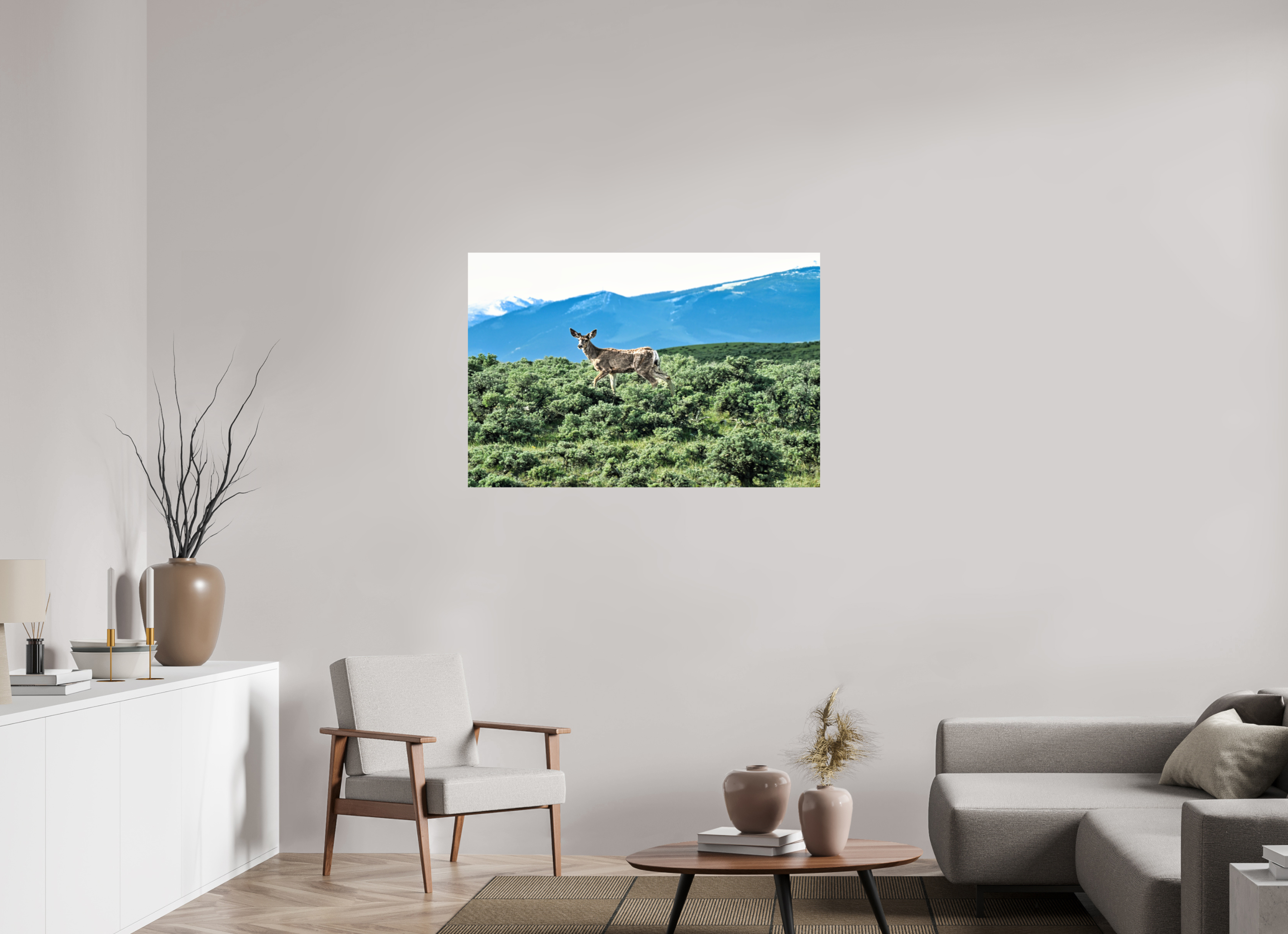 45 x 30″, PHOTO PAPER Deer