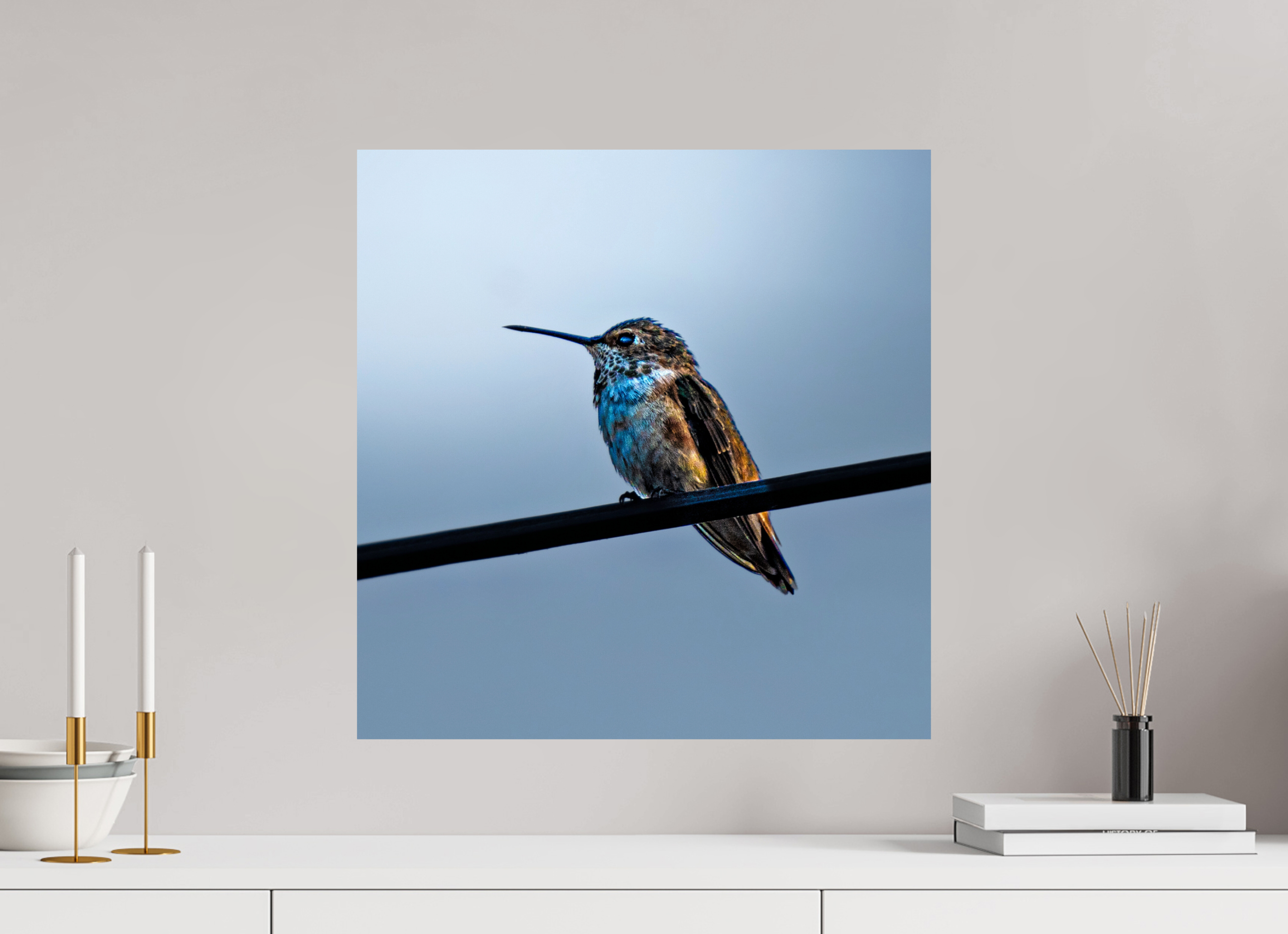 20 x 20.6″, PHOTO PAPER Hummingbird