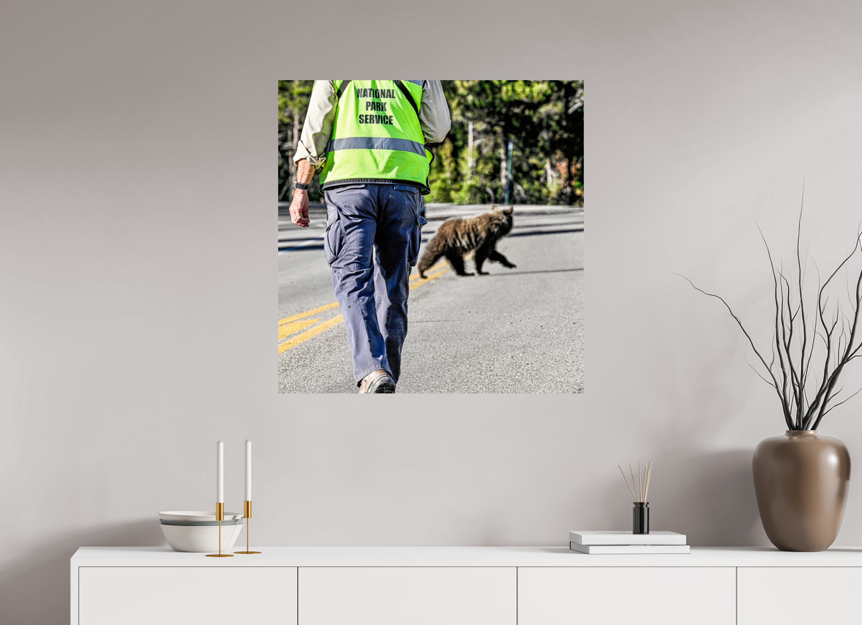 31 x 31.8″, PHOTO PAPER Bear