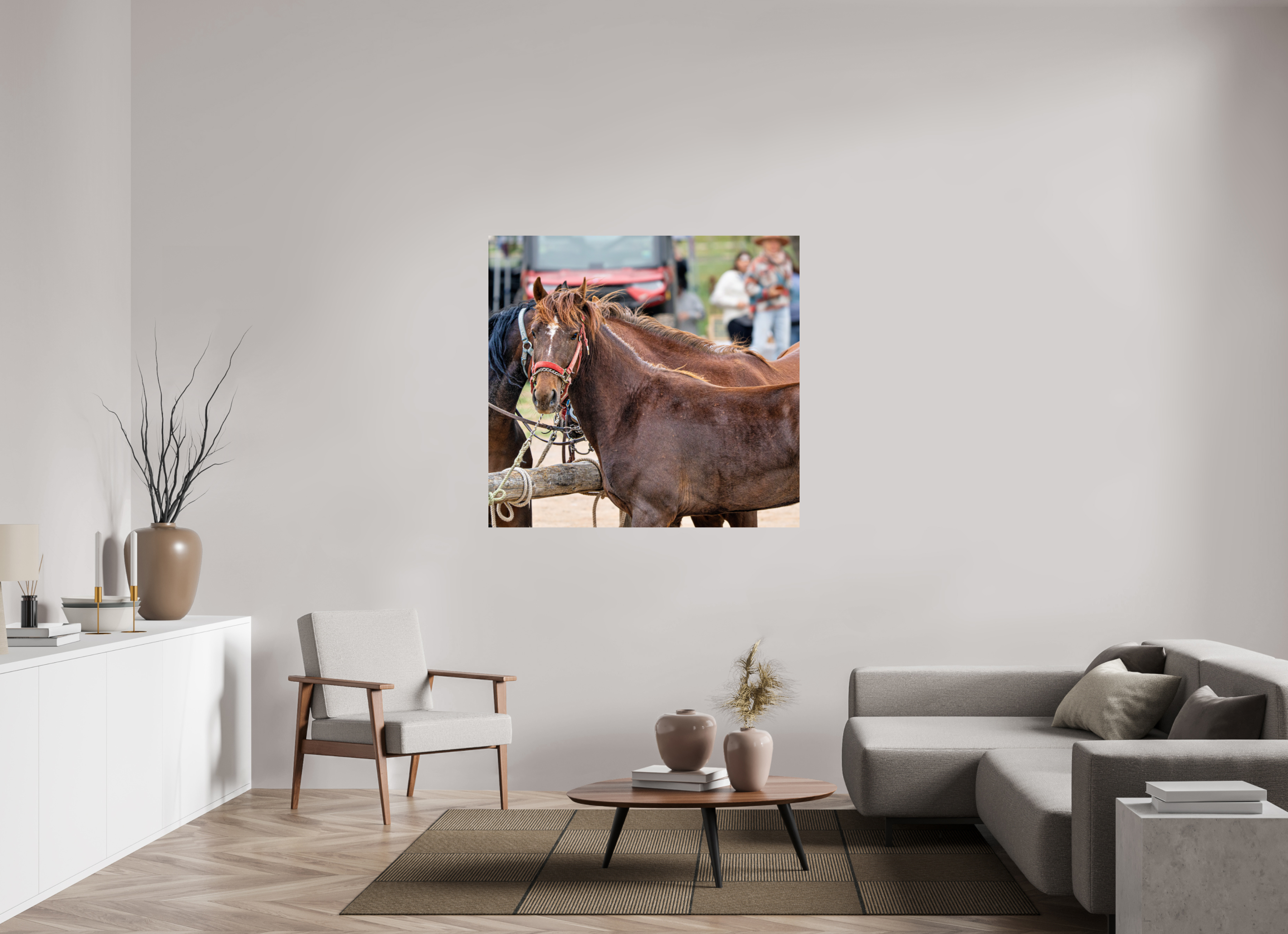 50.1 x 47″, PHOTO PAPER Pack Horse Portrait 10 Web Exclusive