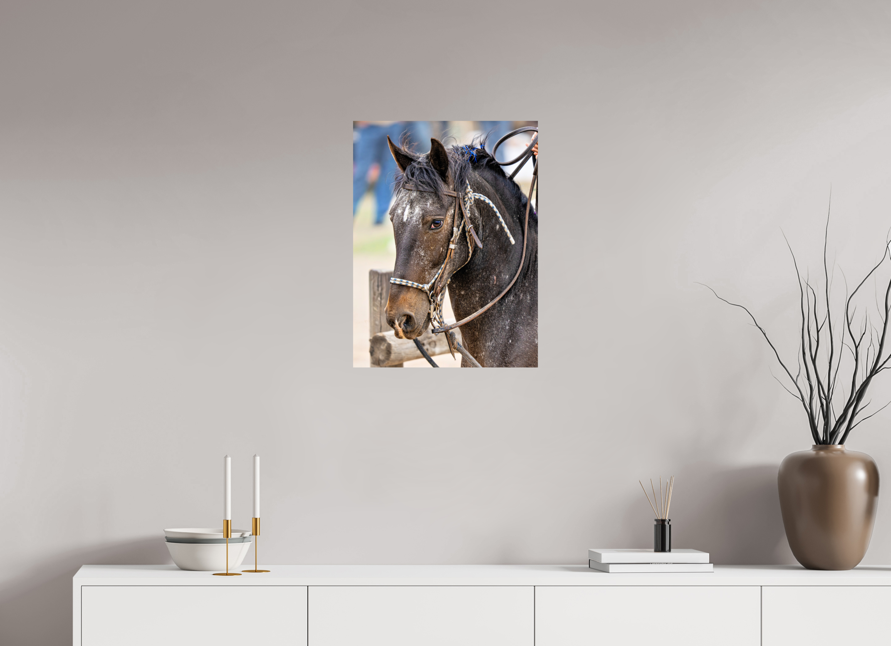 18 x 24″, METAL Pack Horse Portrait 1