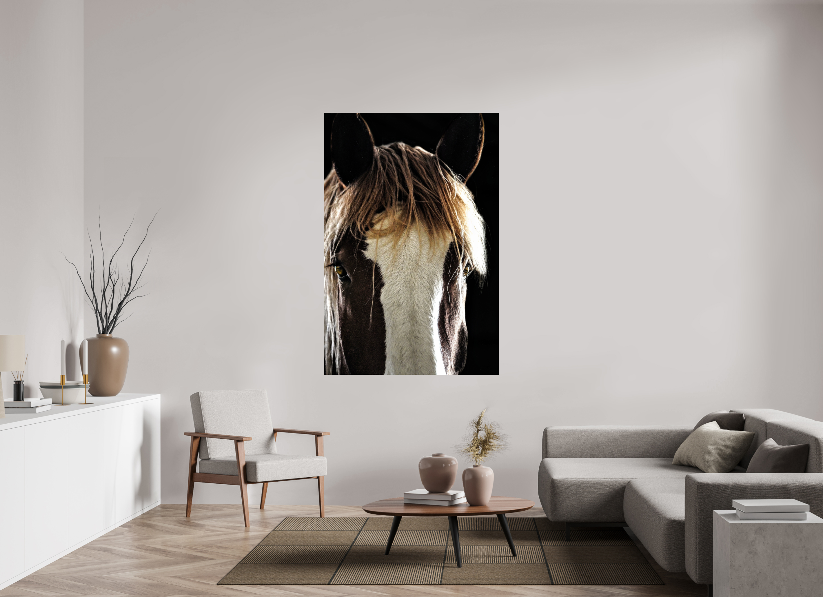 44 x 66″, PHOTO PAPER Tiny Tim Black Background