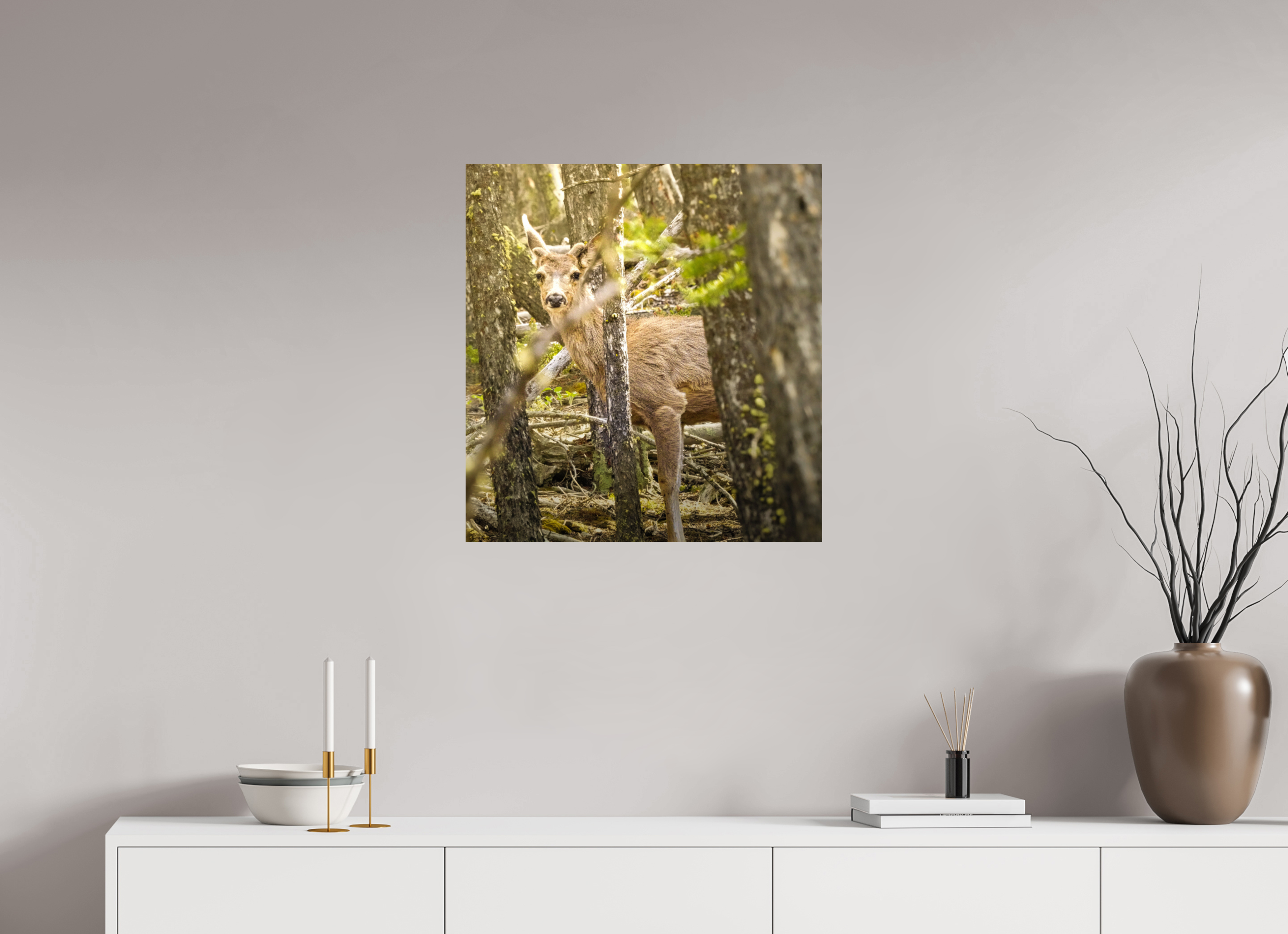 24 x 25.5″, METAL Deer